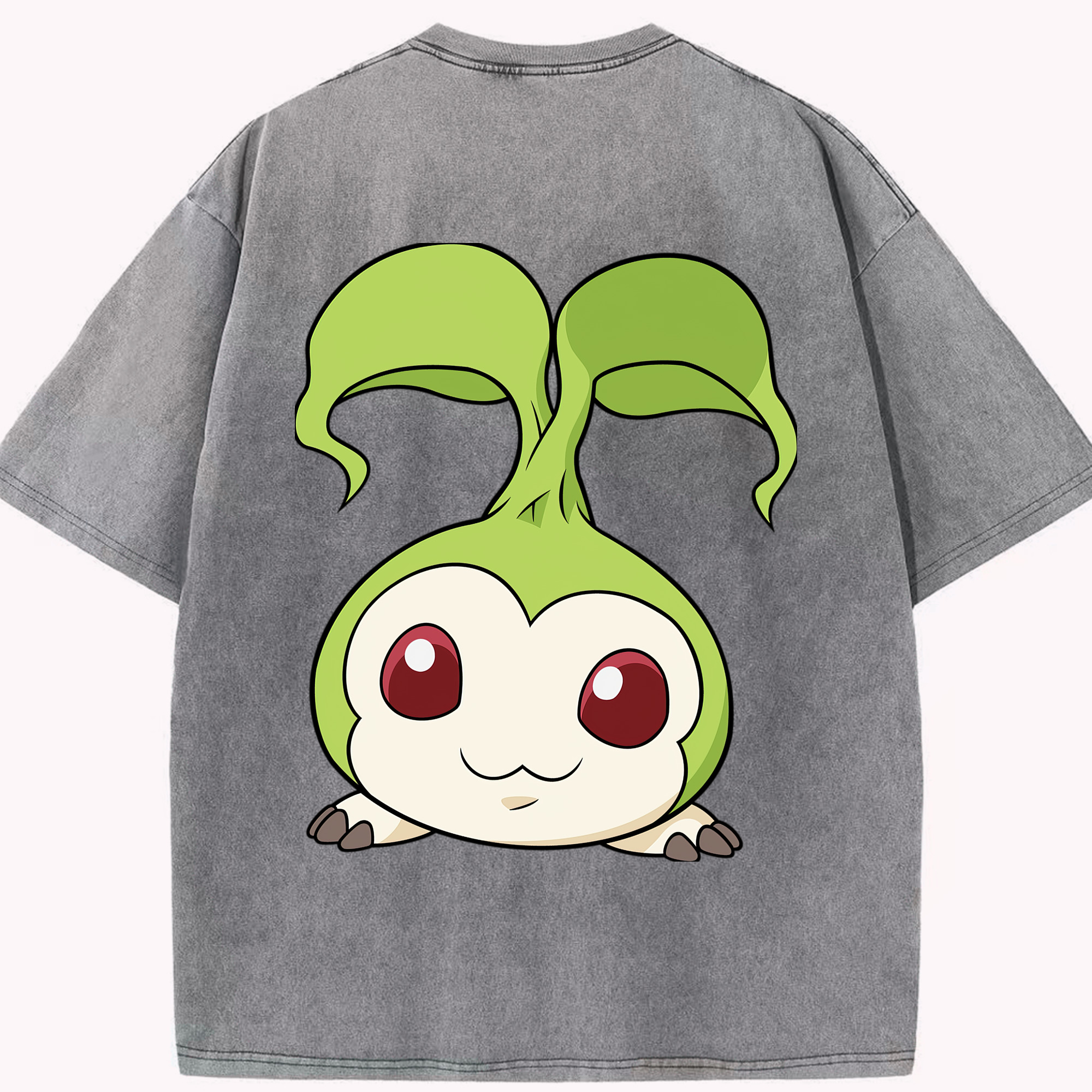 （画像用） Digimon デジタルモンスター/デジモン 綿100% ヴィンテージ風 半袖Tシャツ（背面プリント）