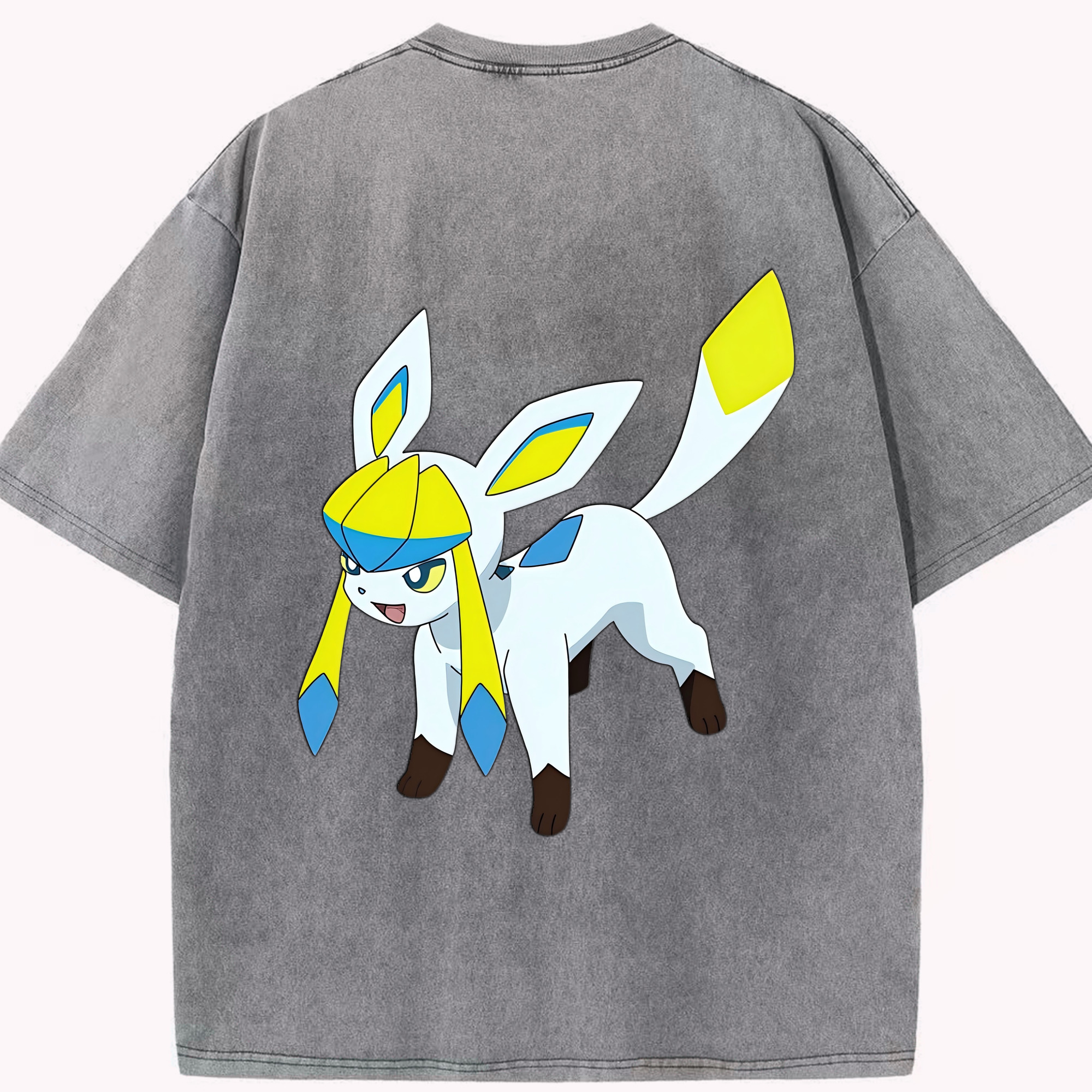 （画像用） Digimon デジタルモンスター/デジモン 綿100% ヴィンテージ風 半袖Tシャツ（背面プリント）