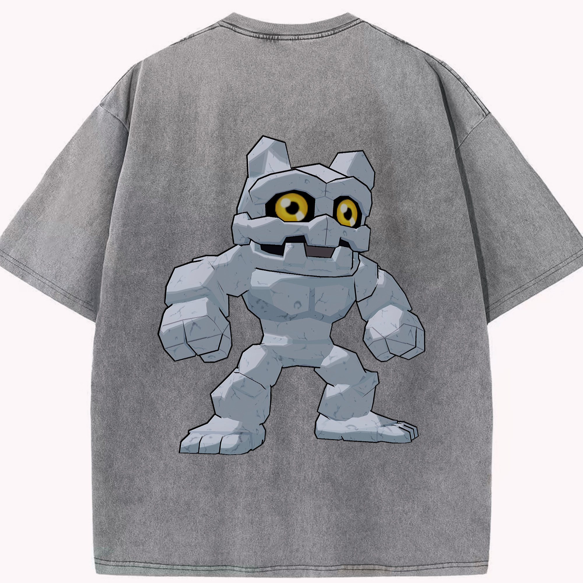 （画像用） Digimon デジタルモンスター/デジモン 綿100% ヴィンテージ風 半袖Tシャツ（背面プリント）