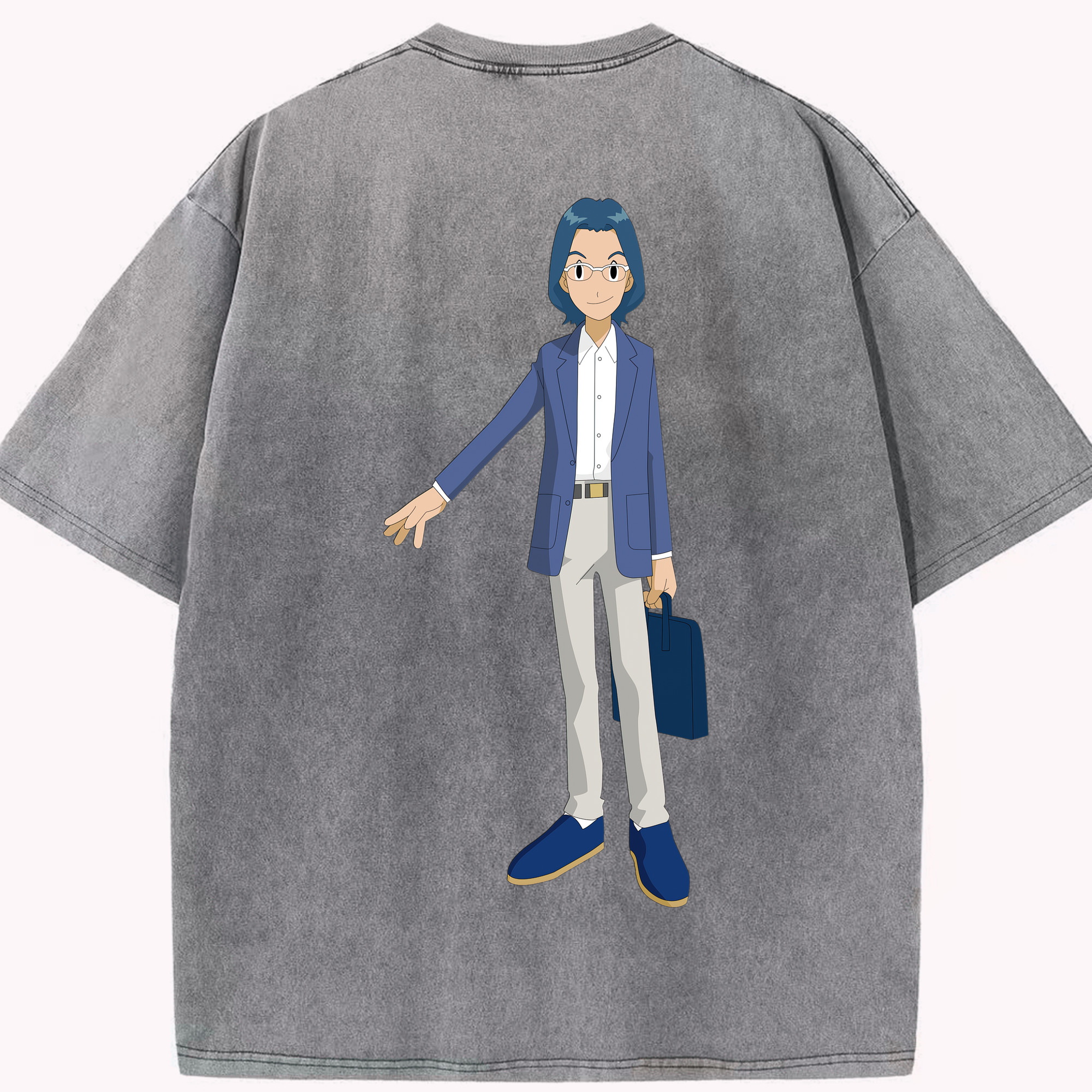 （画像用） Digimon デジタルモンスター/デジモン 綿100% ヴィンテージ風 半袖Tシャツ（背面プリント）