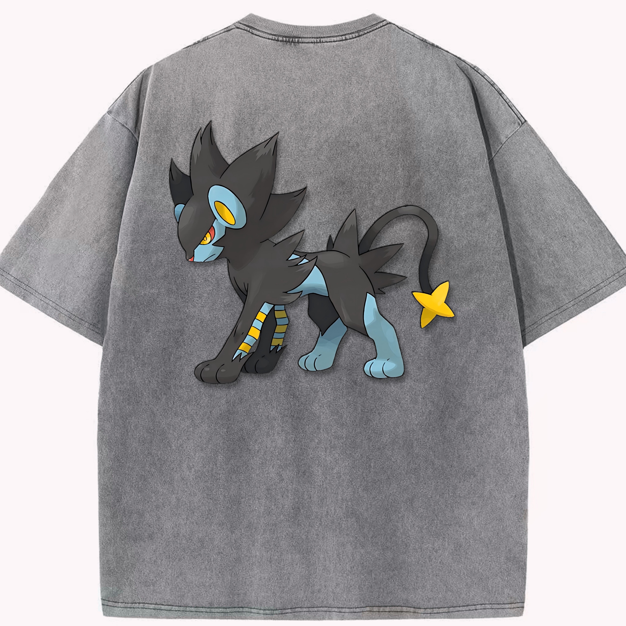 （画像用） Digimon デジタルモンスター/デジモン 綿100% ヴィンテージ風 半袖Tシャツ（背面プリント）