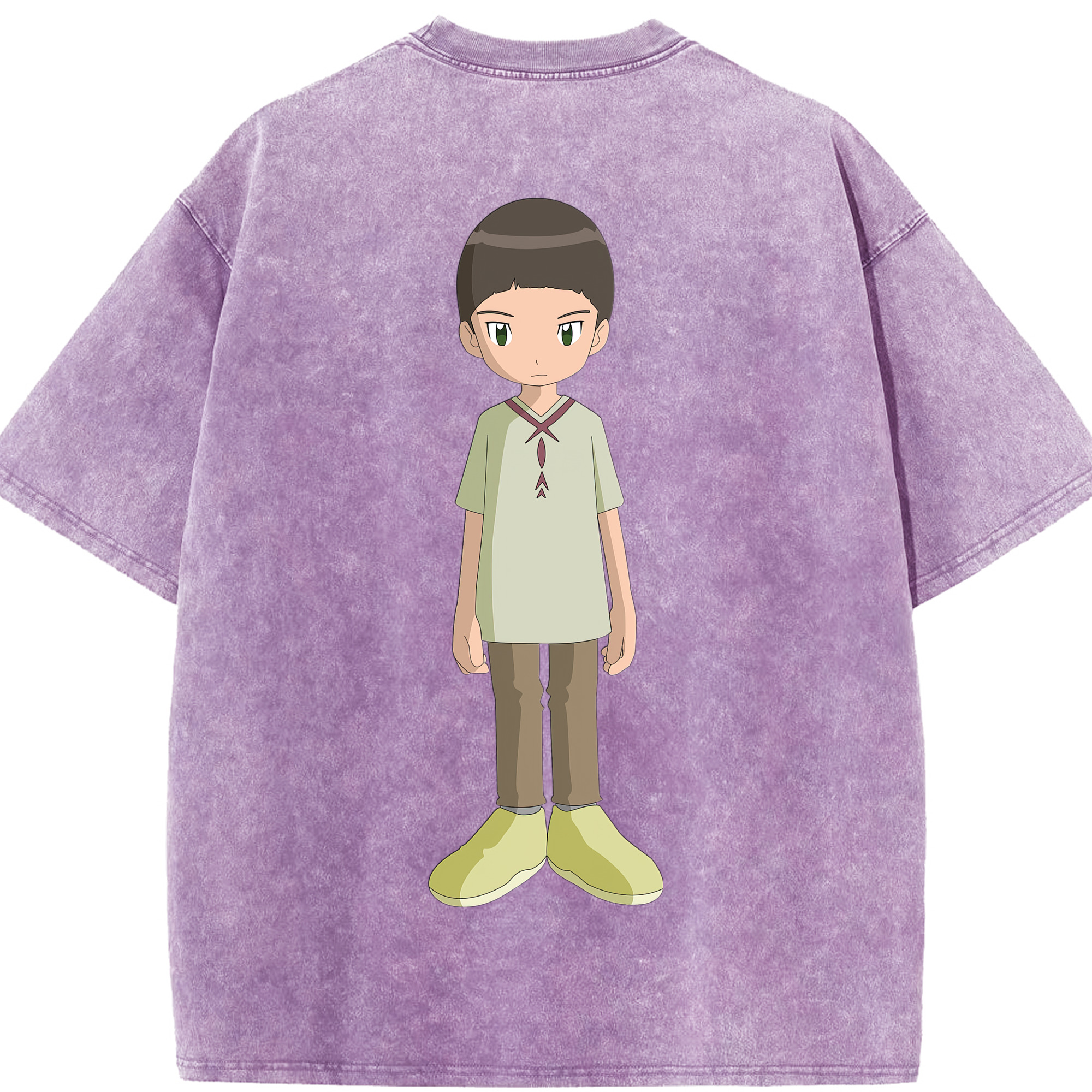 （画像用） Digimon デジタルモンスター/デジモン 綿100% ヴィンテージ風 半袖Tシャツ（背面プリント）