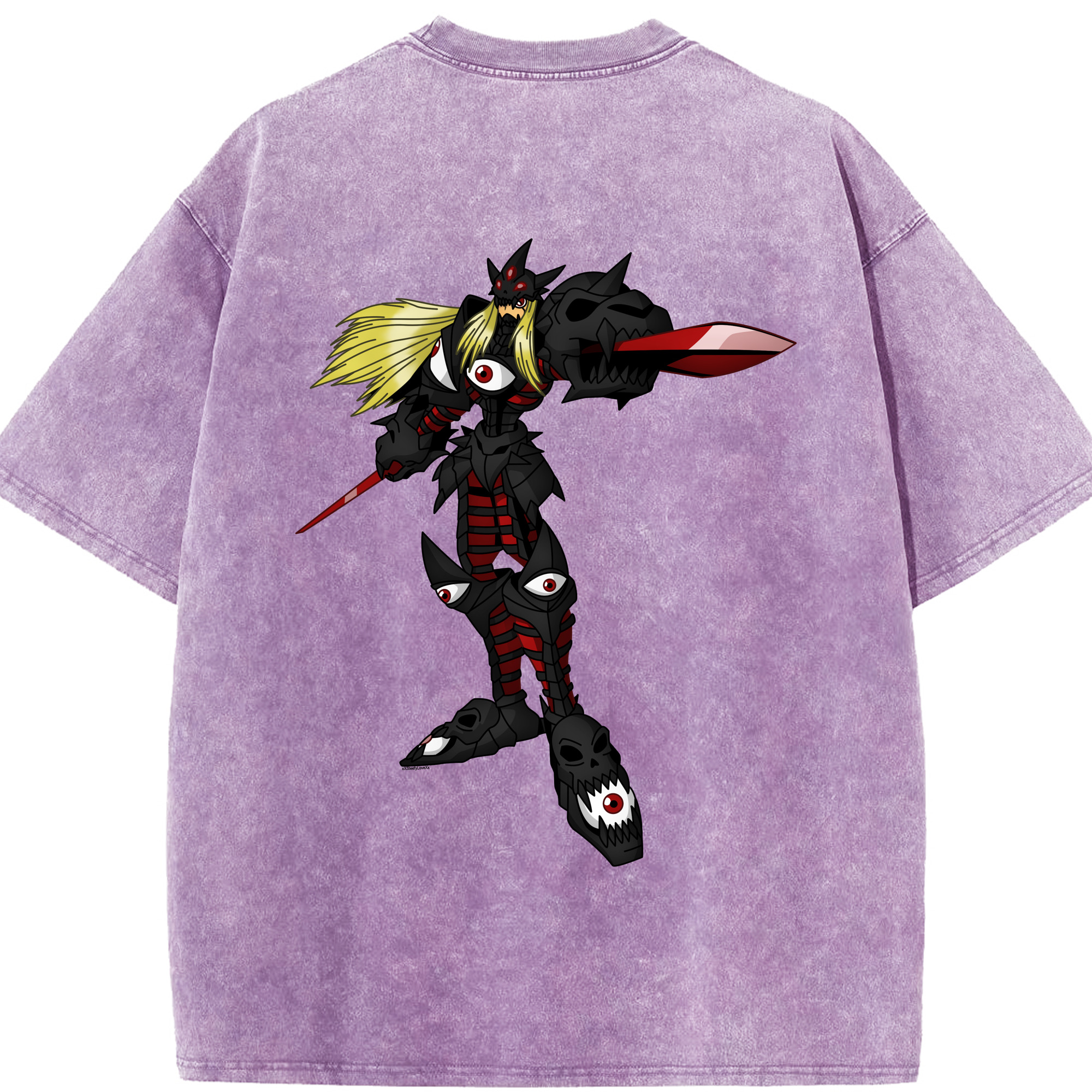 （画像用） Digimon デジタルモンスター/デジモン 綿100% ヴィンテージ風 半袖Tシャツ（背面プリント）