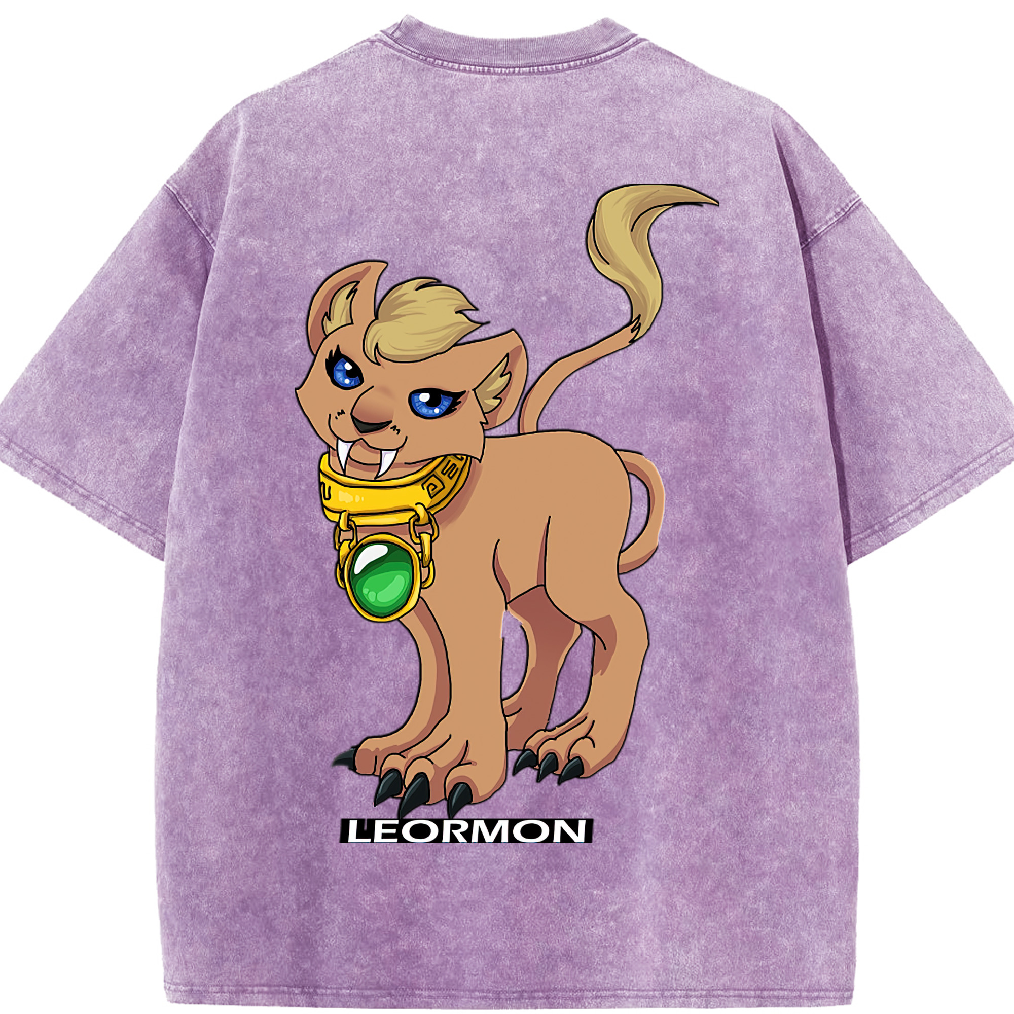（画像用） Digimon デジタルモンスター/デジモン 綿100% ヴィンテージ風 半袖Tシャツ（背面プリント）