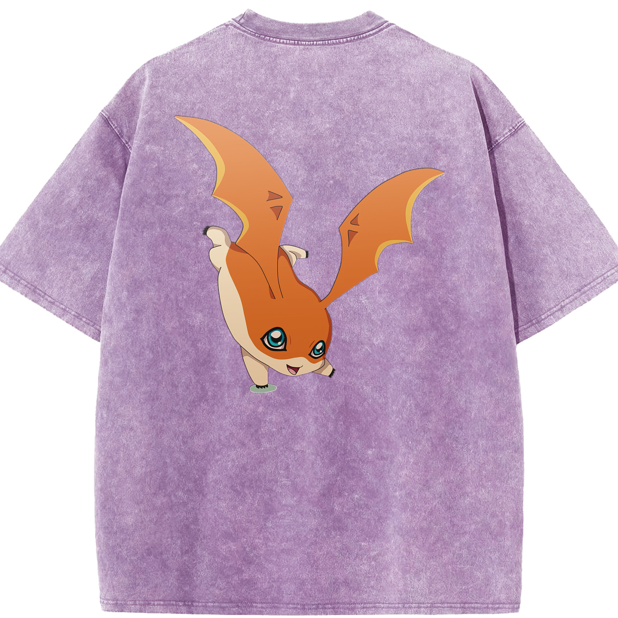 （画像用） Digimon デジタルモンスター/デジモン 綿100% ヴィンテージ風 半袖Tシャツ（背面プリント）