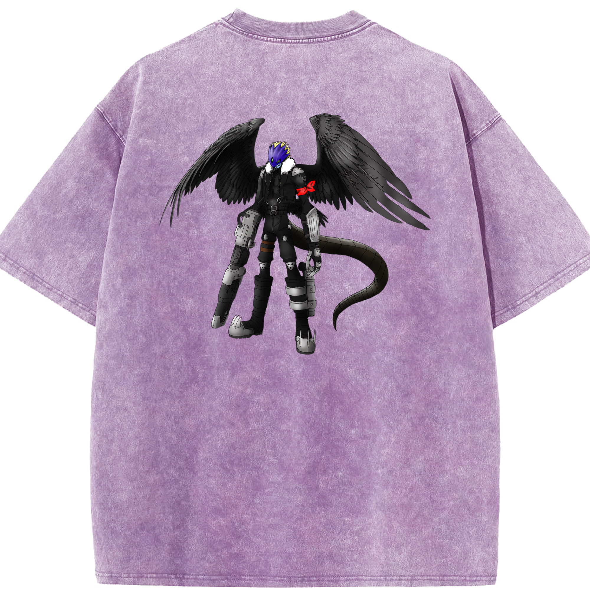 （画像用） Digimon デジタルモンスター/デジモン 綿100% ヴィンテージ風 半袖Tシャツ（背面プリント）