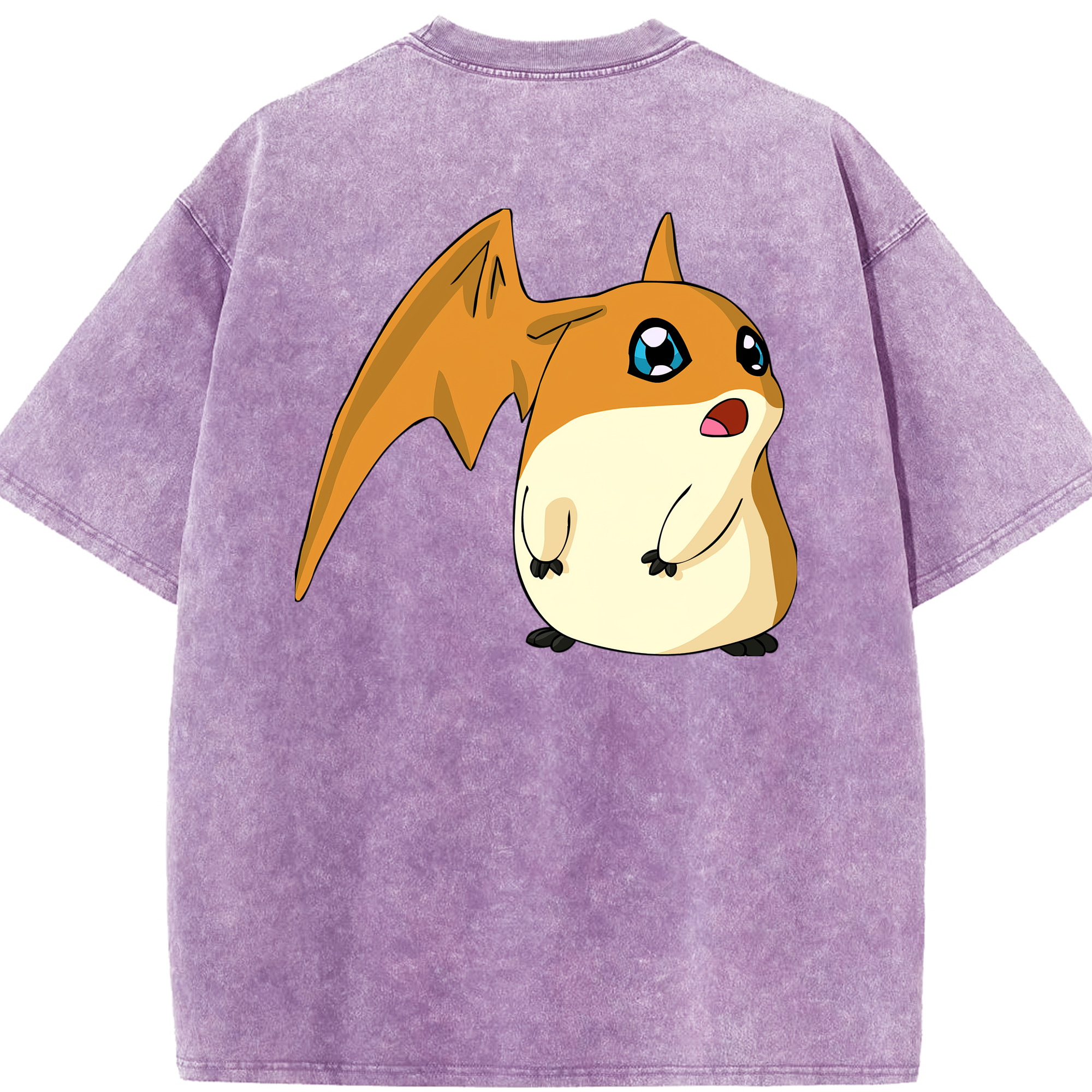 （画像用） Digimon デジタルモンスター/デジモン 綿100% ヴィンテージ風 半袖Tシャツ（背面プリント）
