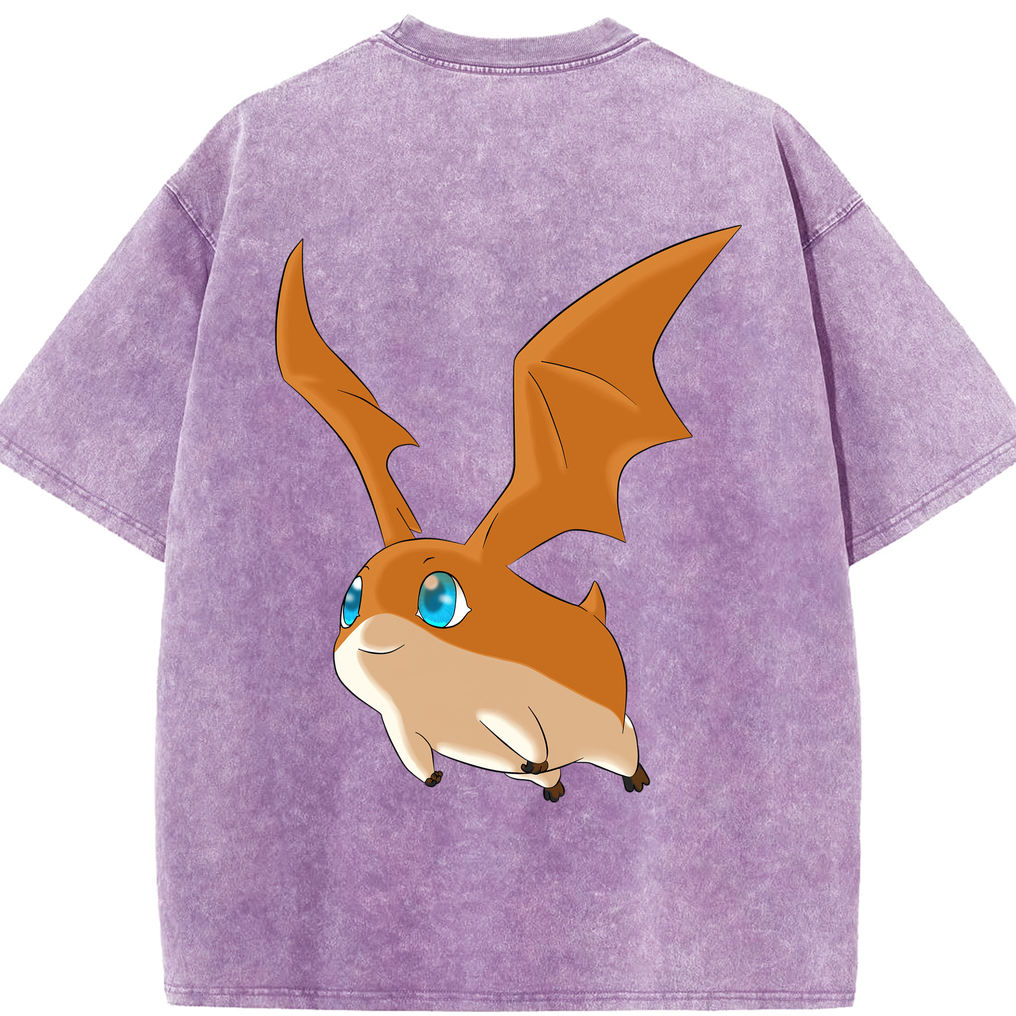 （画像用） Digimon デジタルモンスター/デジモン 綿100% ヴィンテージ風 半袖Tシャツ（背面プリント）