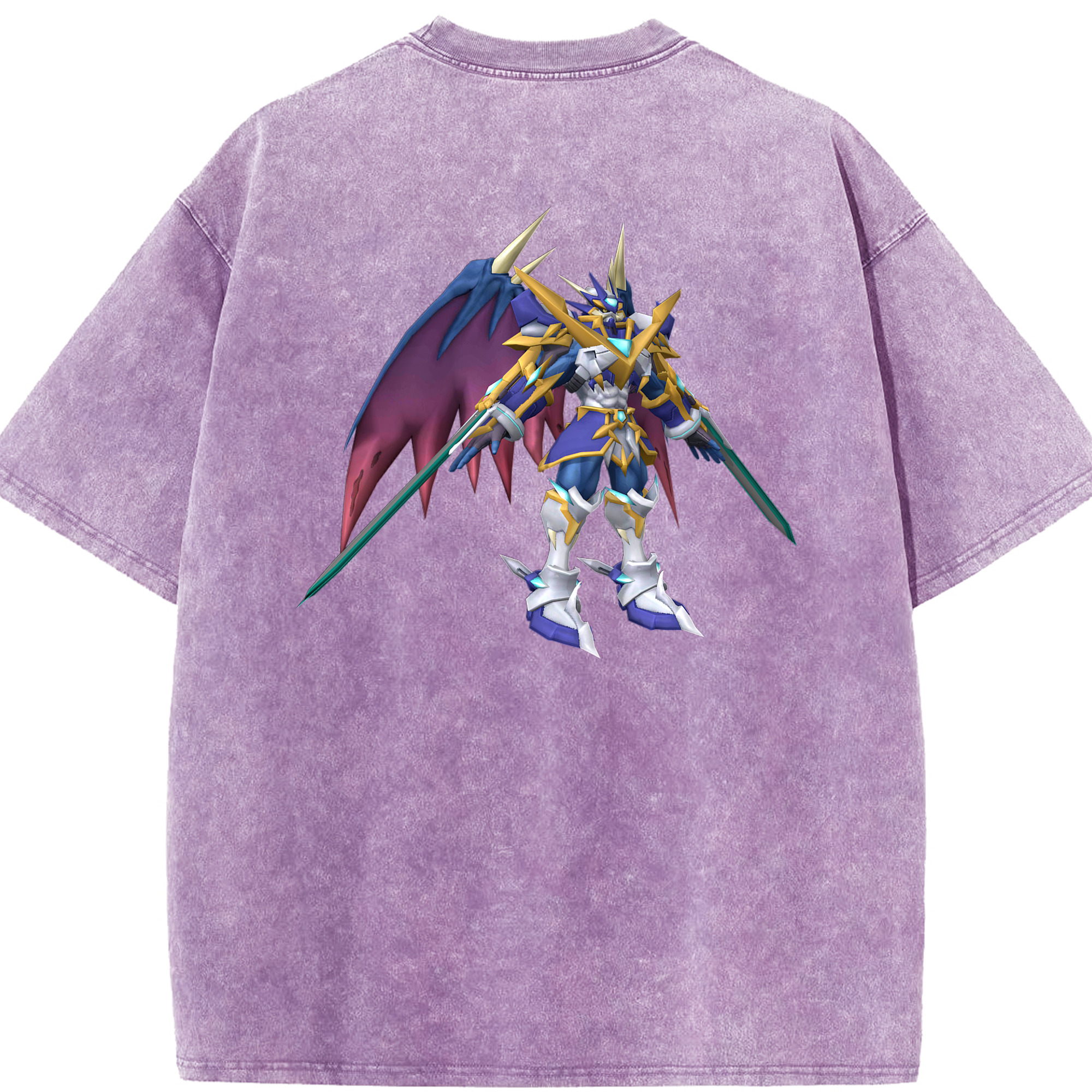 （画像用） Digimon デジタルモンスター/デジモン 綿100% ヴィンテージ風 半袖Tシャツ（背面プリント）