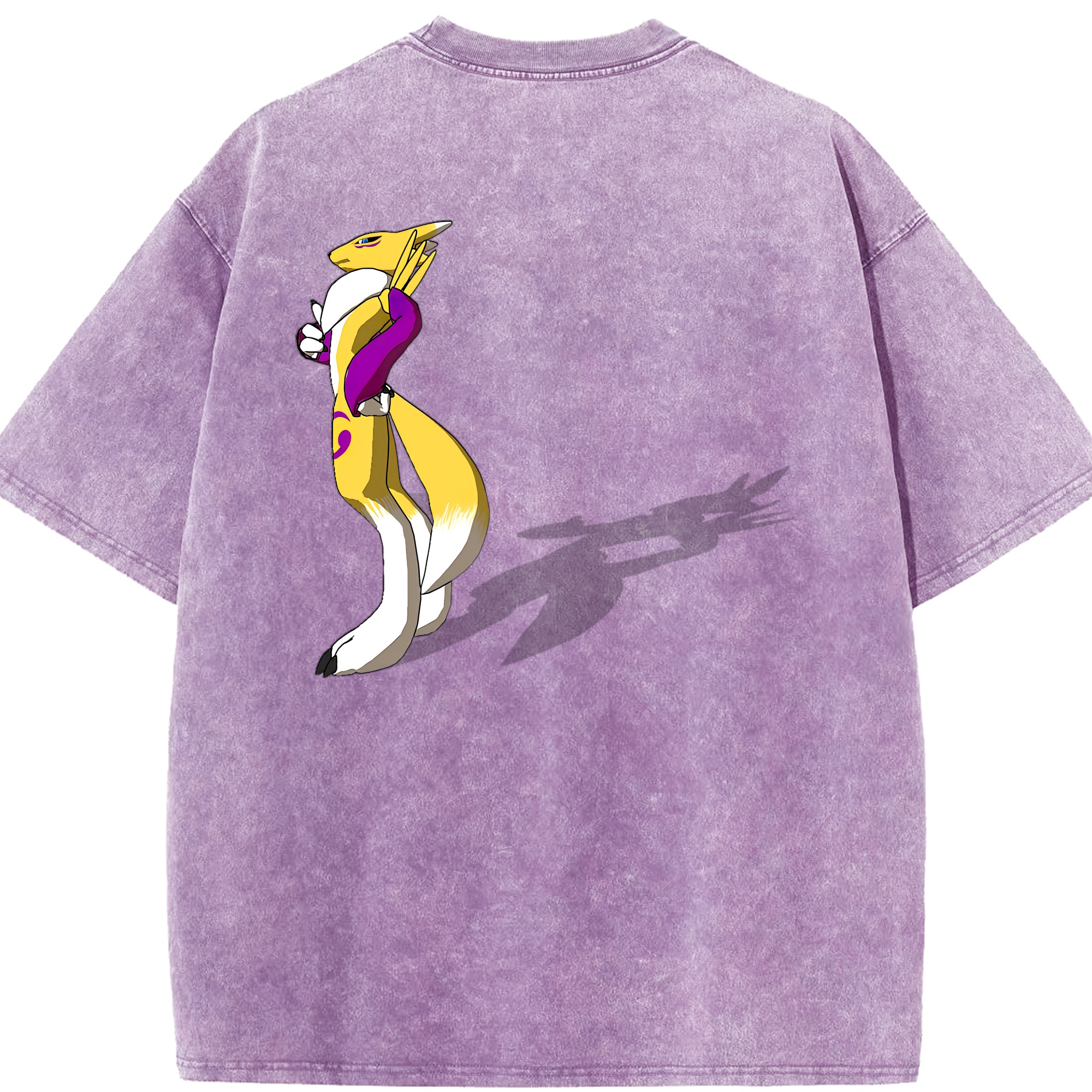 （画像用） Digimon デジタルモンスター/デジモン 綿100% ヴィンテージ風 半袖Tシャツ（背面プリント）