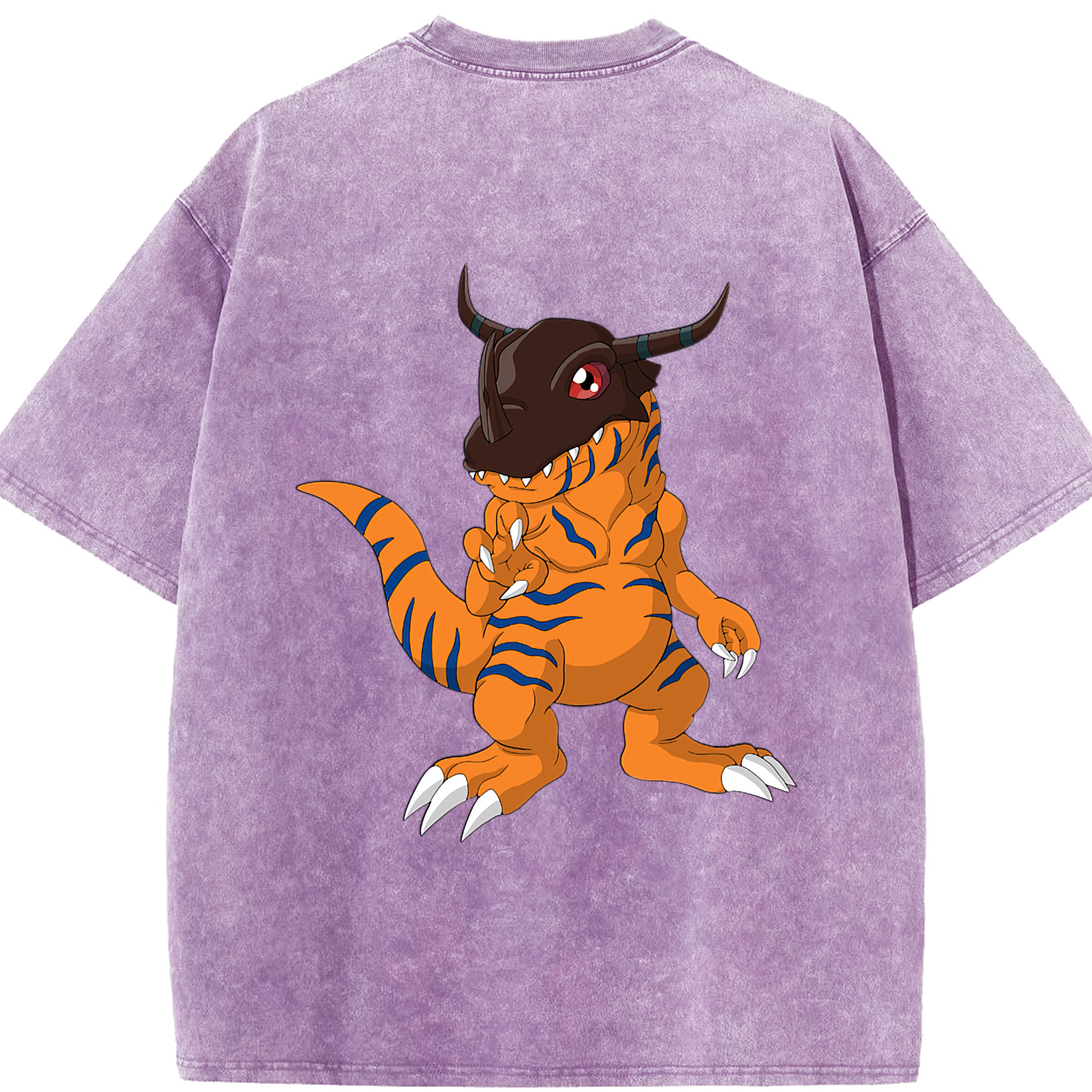 （画像用） Digimon デジタルモンスター/デジモン 綿100% ヴィンテージ風 半袖Tシャツ（背面プリント）