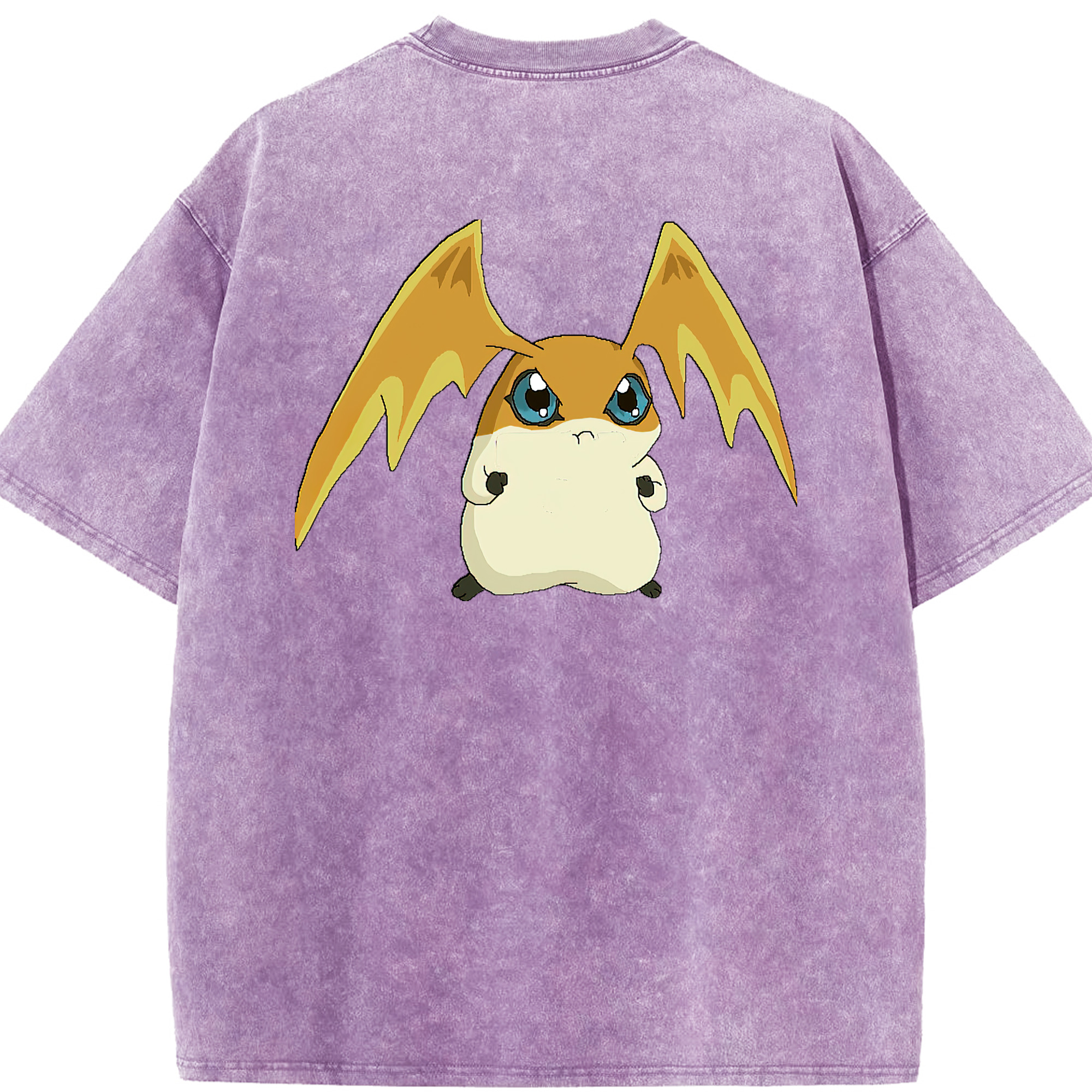（画像用） Digimon デジタルモンスター/デジモン 綿100% ヴィンテージ風 半袖Tシャツ（背面プリント）