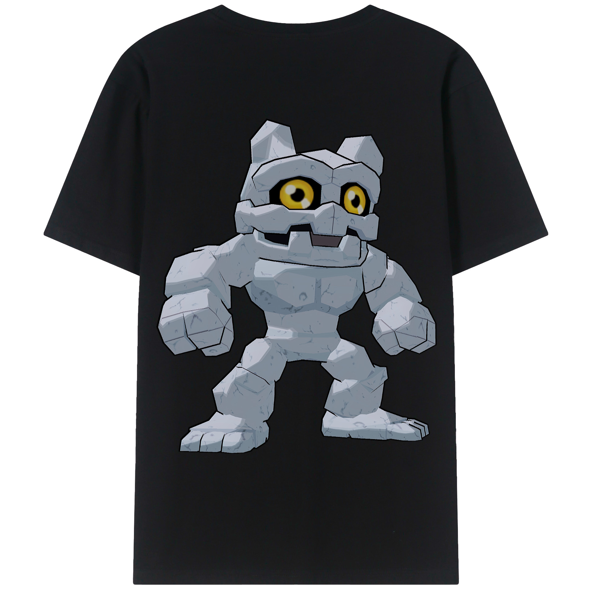 （画像用） Digimon デジタルモンスター/デジモン 綿100％ メンズ半袖Tシャツ（バックプリント） 通気性