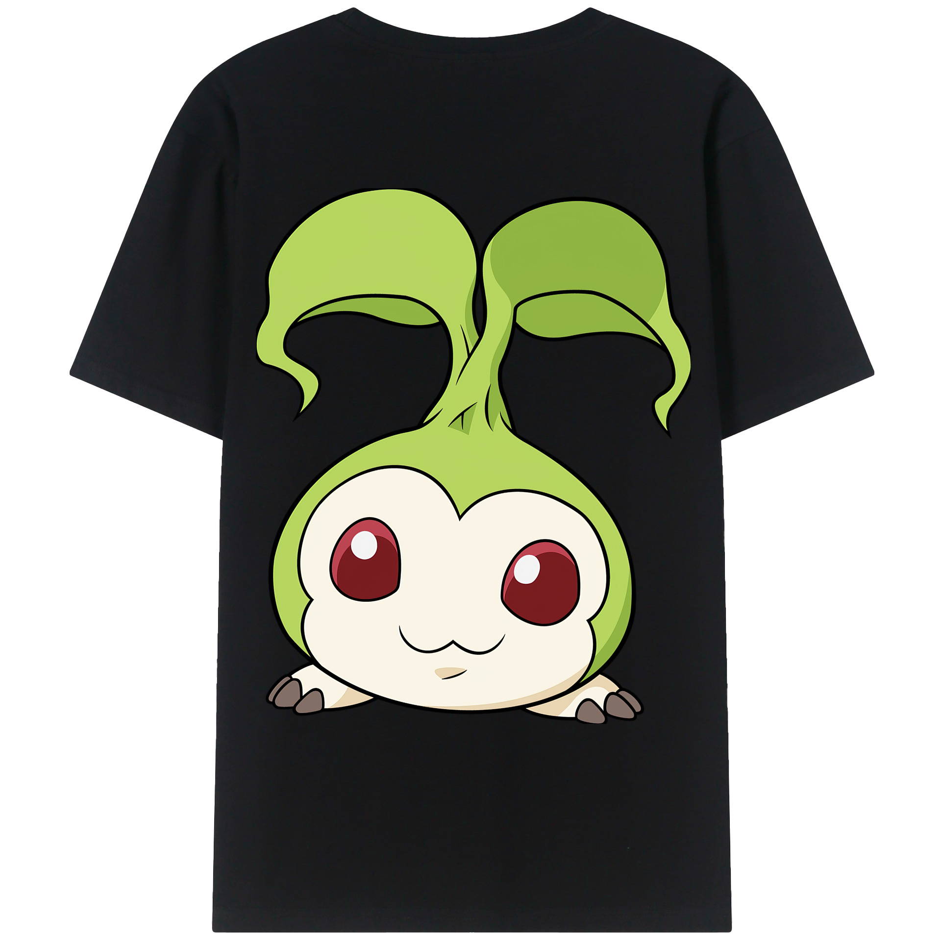 （画像用） Digimon デジタルモンスター/デジモン 綿100％ メンズ半袖Tシャツ（バックプリント） 通気性