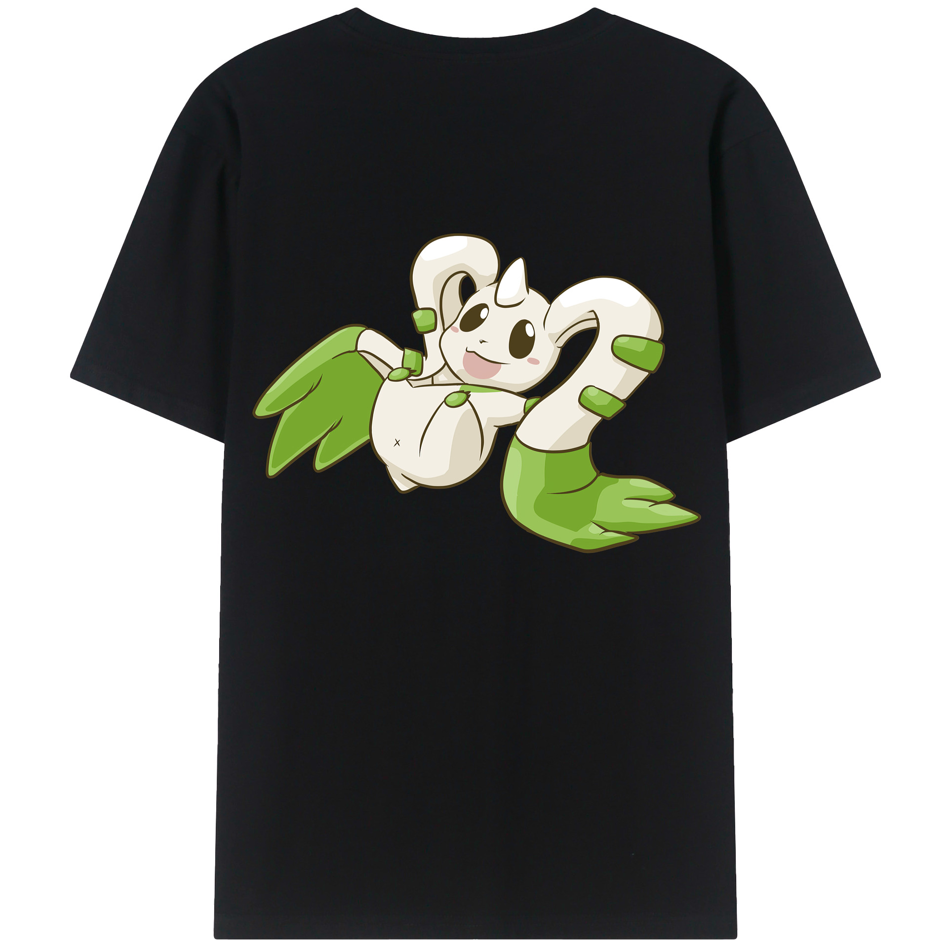 （画像用） Digimon デジタルモンスター/デジモン 綿100％ メンズ半袖Tシャツ（バックプリント） 通気性