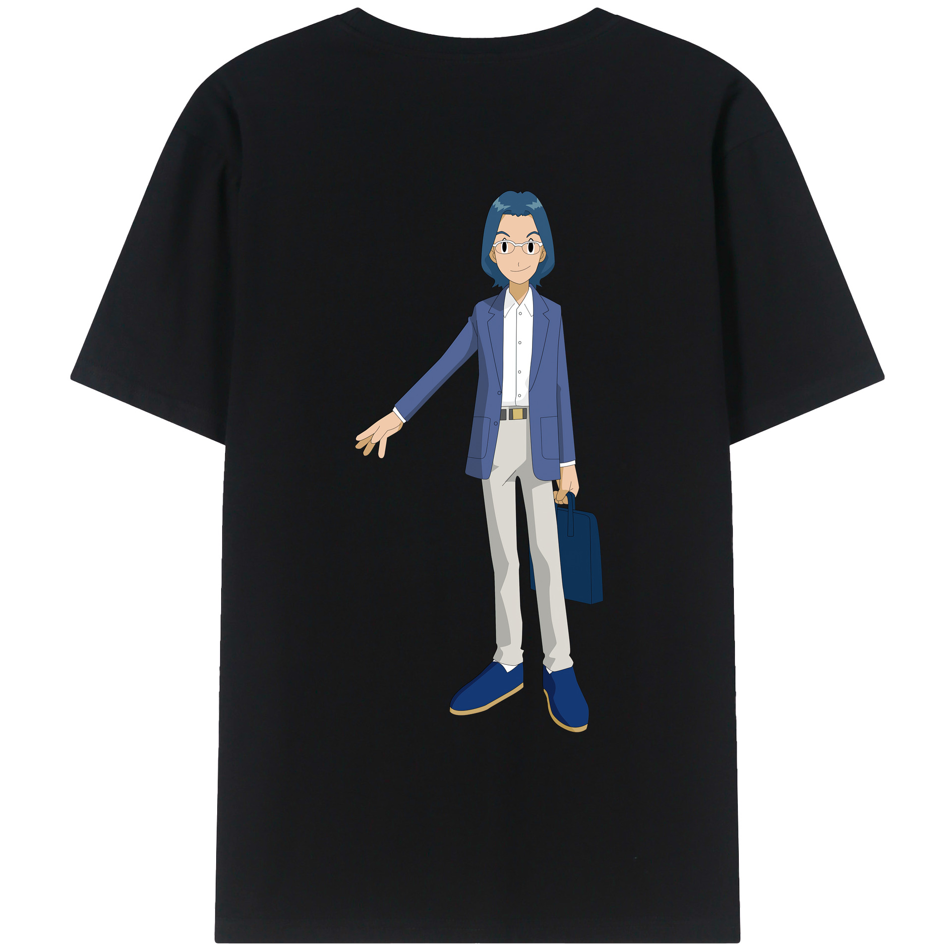 （画像用） Digimon デジタルモンスター/デジモン 綿100％ メンズ半袖Tシャツ（バックプリント） 通気性