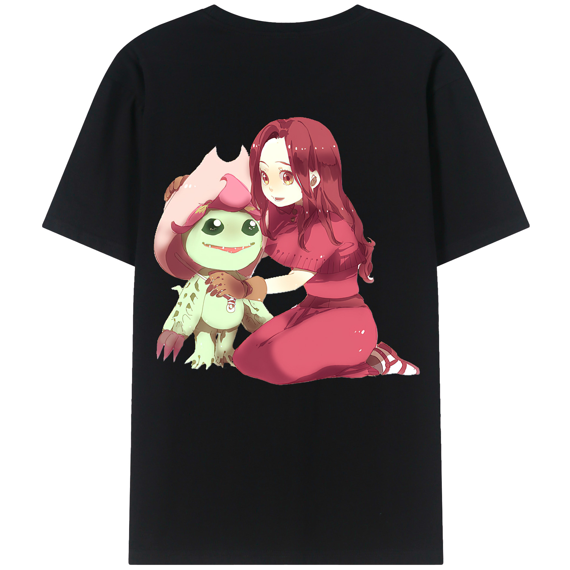 （画像用） Digimon デジタルモンスター/デジモン 綿100％ メンズ半袖Tシャツ（バックプリント） 通気性