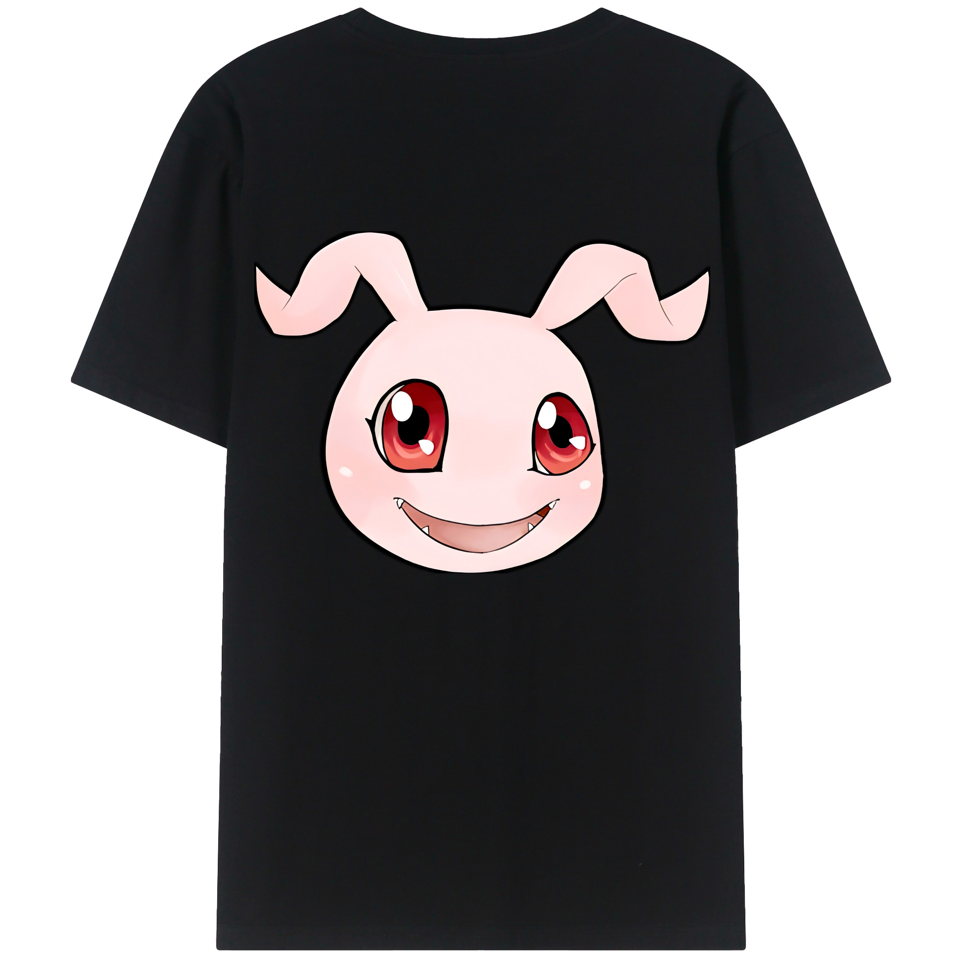 （画像用） Digimon デジタルモンスター/デジモン 綿100％ メンズ半袖Tシャツ（バックプリント） 通気性