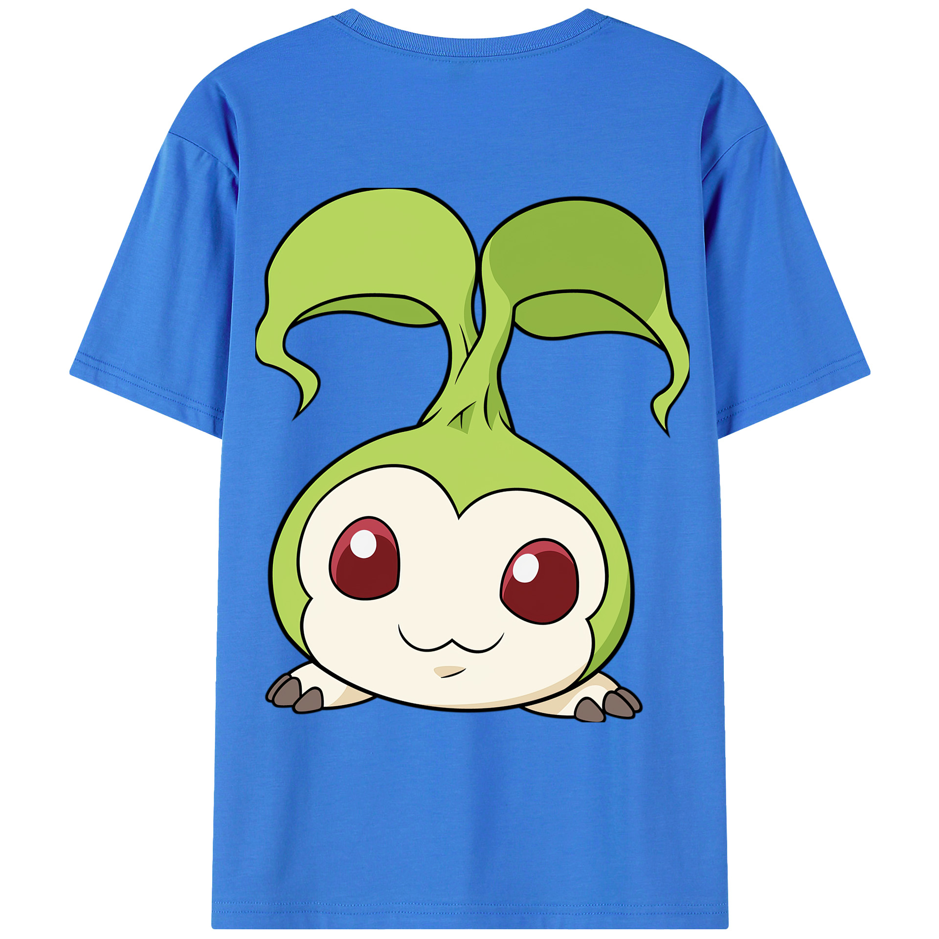 （画像用） Digimon デジタルモンスター/デジモン 綿100％ メンズ半袖Tシャツ（バックプリント） 通気性