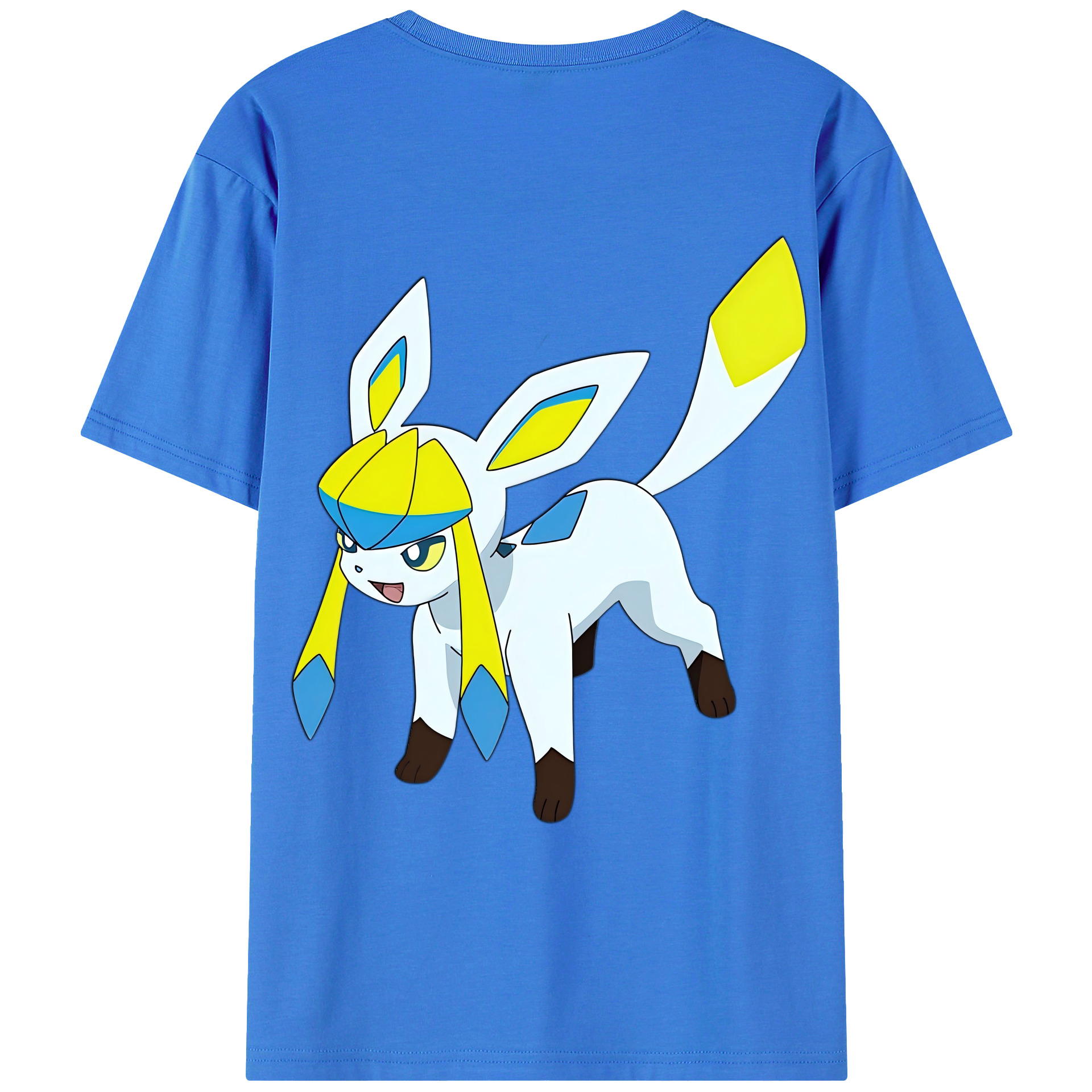 （画像用） Digimon デジタルモンスター/デジモン 綿100％ メンズ半袖Tシャツ（バックプリント） 通気性