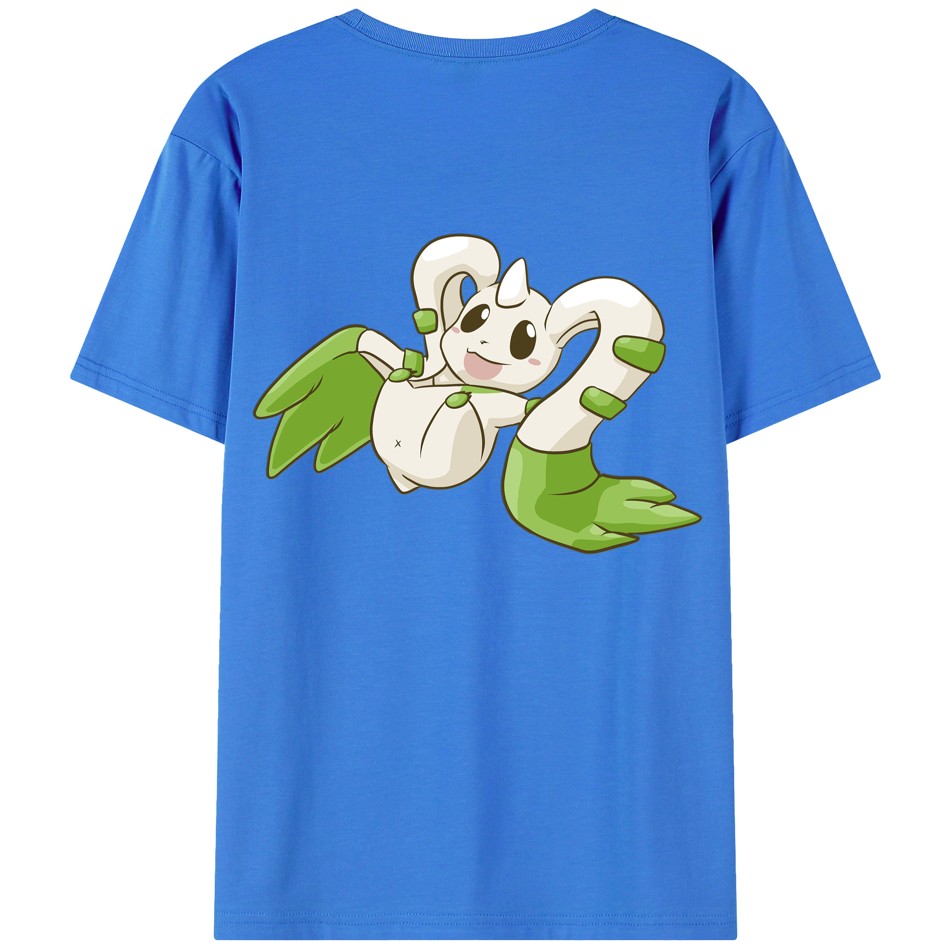 （画像用） Digimon デジタルモンスター/デジモン 綿100％ メンズ半袖Tシャツ（バックプリント） 通気性