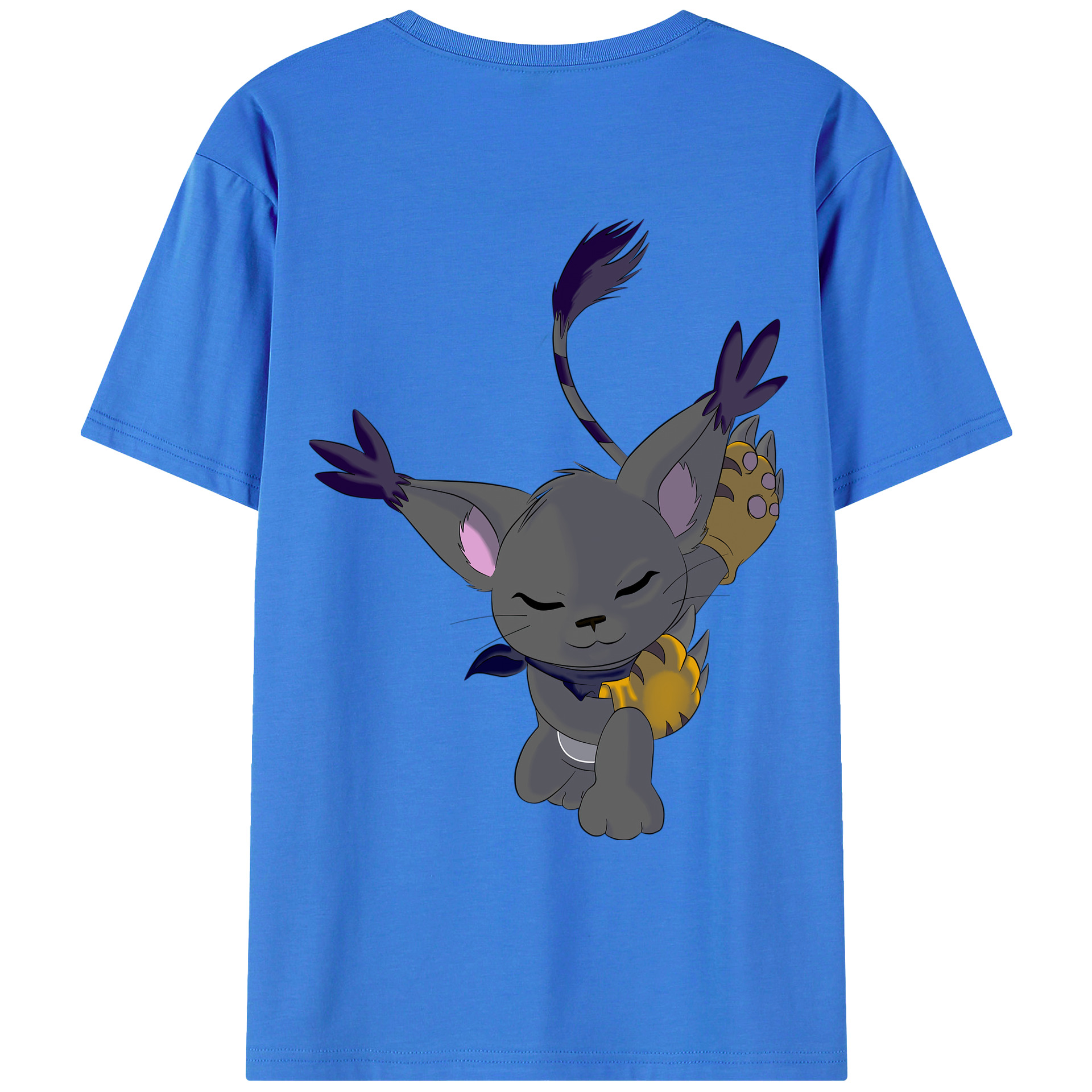 （画像用） Digimon デジタルモンスター/デジモン 綿100％ メンズ半袖Tシャツ（バックプリント） 通気性