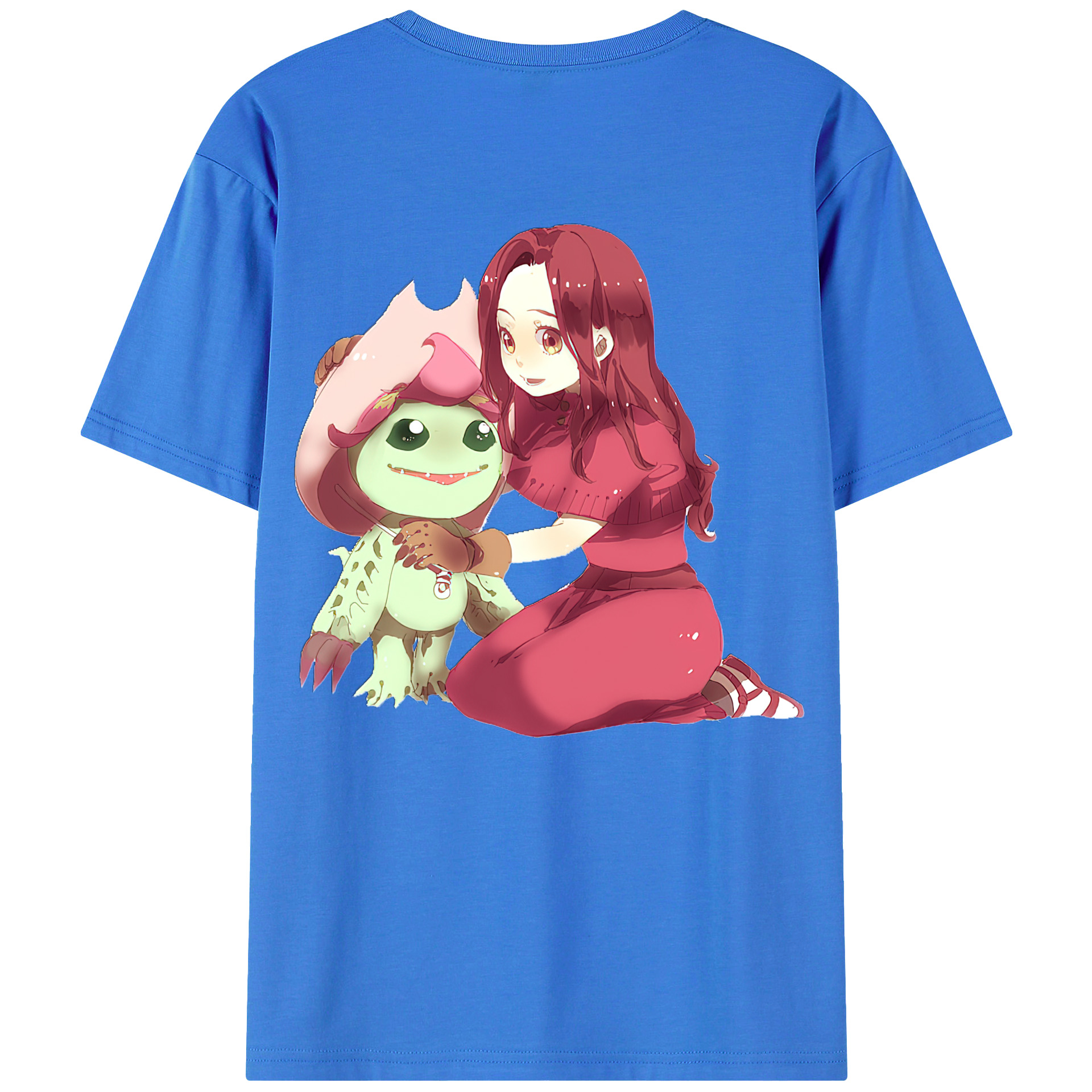（画像用） Digimon デジタルモンスター/デジモン 綿100％ メンズ半袖Tシャツ（バックプリント） 通気性