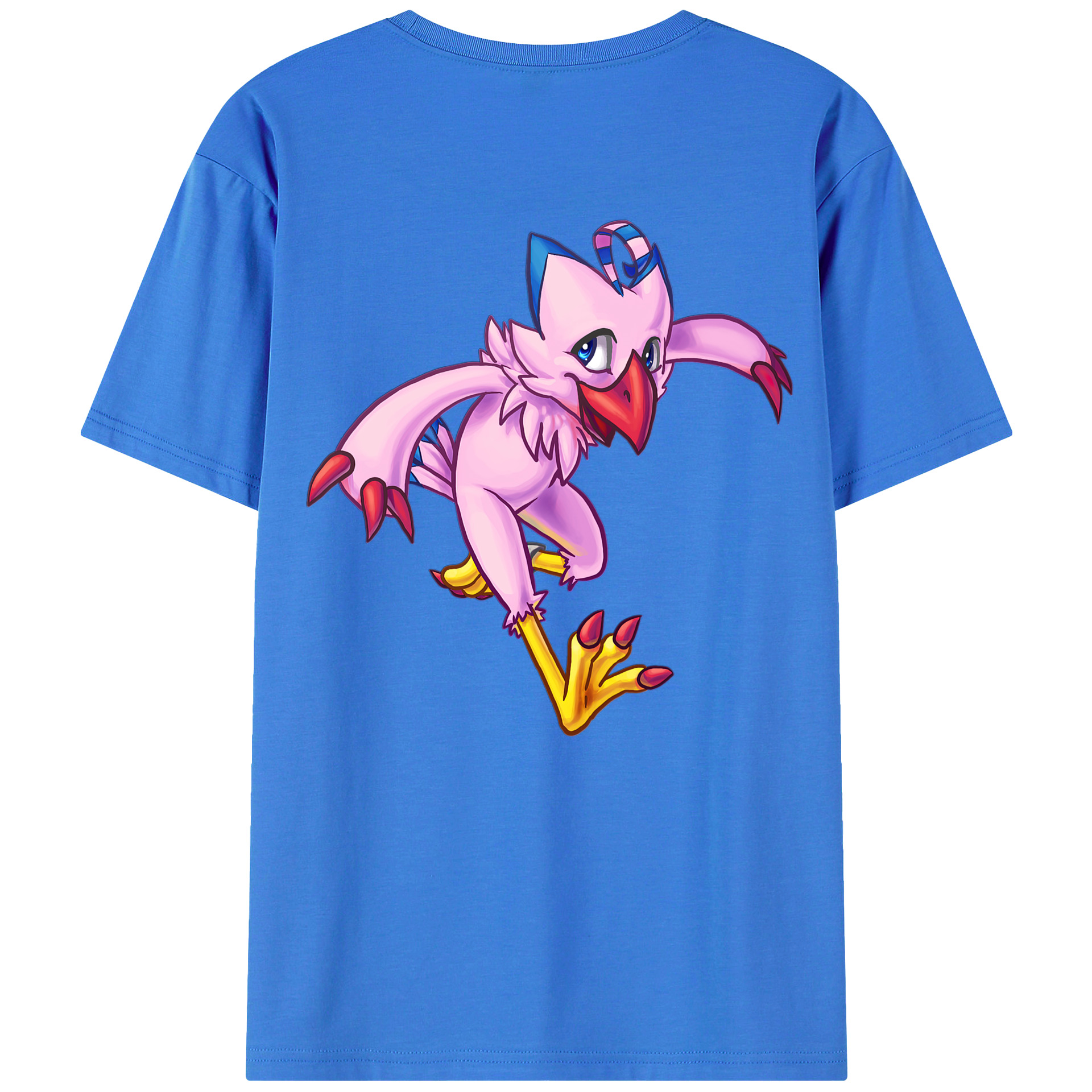 （画像用） Digimon デジタルモンスター/デジモン 綿100％ メンズ半袖Tシャツ（バックプリント） 通気性