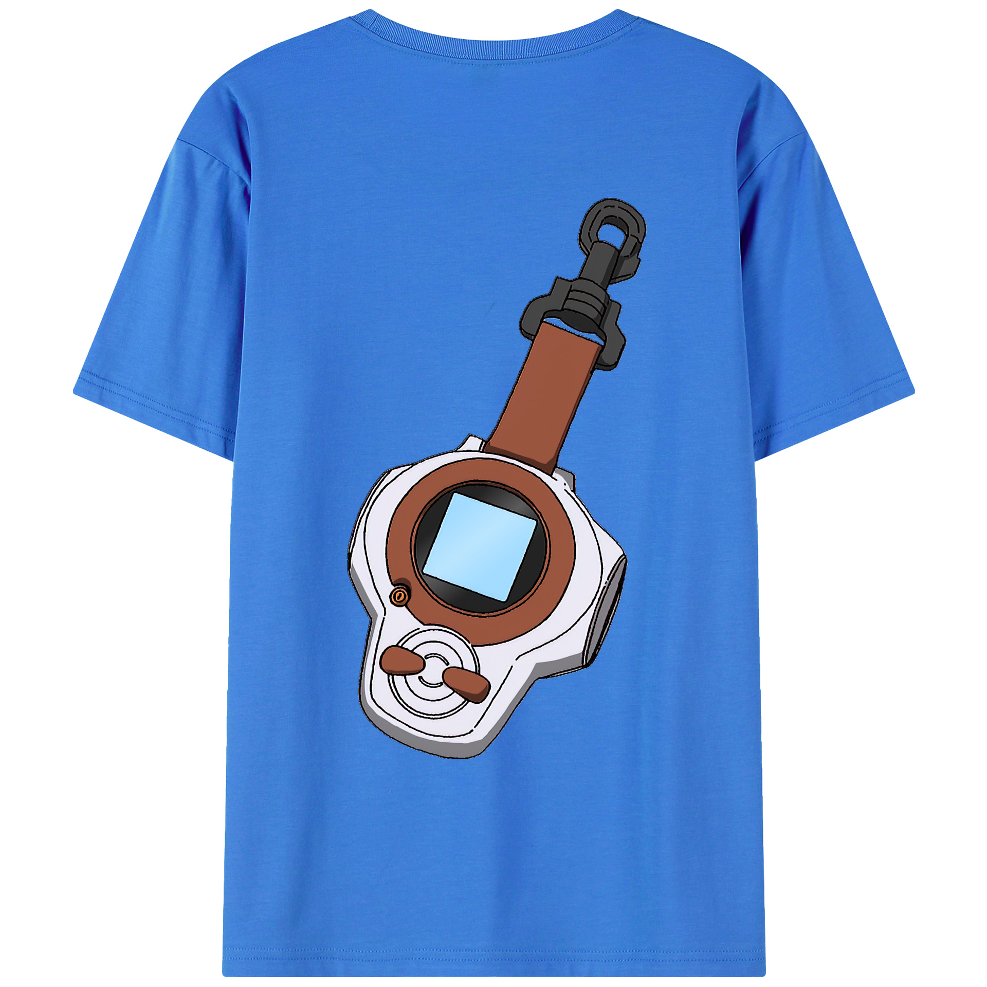 （画像用） Digimon デジタルモンスター/デジモン 綿100％ メンズ半袖Tシャツ（バックプリント） 通気性