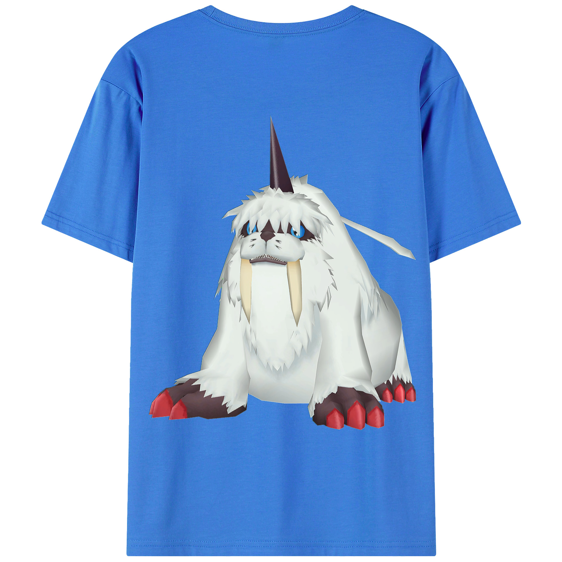 （画像用） Digimon デジタルモンスター/デジモン 綿100％ メンズ半袖Tシャツ（バックプリント） 通気性