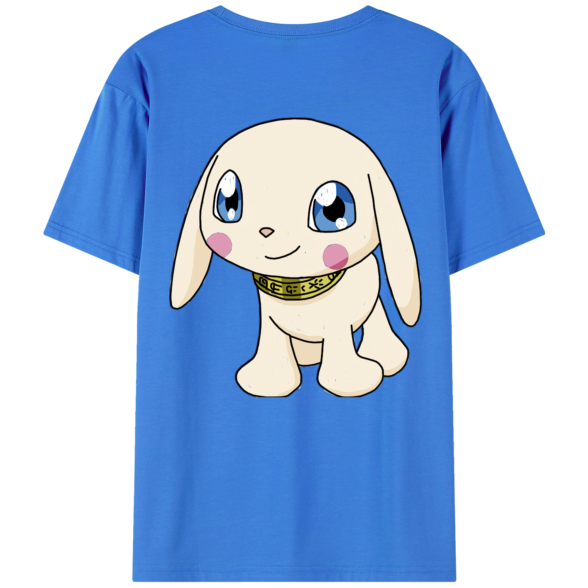 （画像用） Digimon デジタルモンスター/デジモン 綿100％ メンズ半袖Tシャツ（バックプリント） 通気性