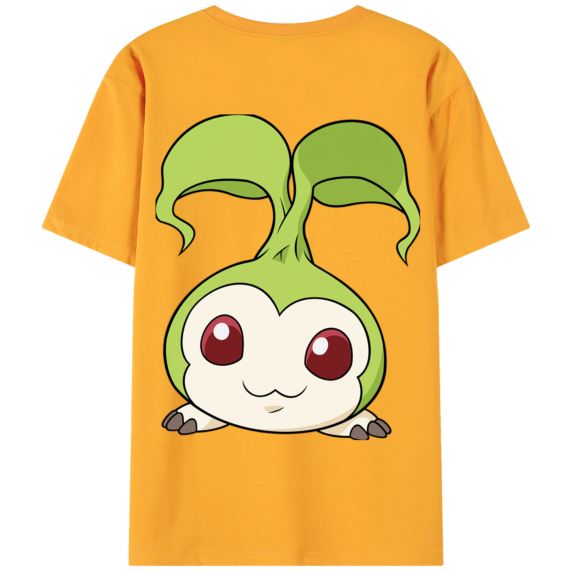 （画像用） Digimon デジタルモンスター/デジモン 綿100％ メンズ半袖Tシャツ（バックプリント） 通気性
