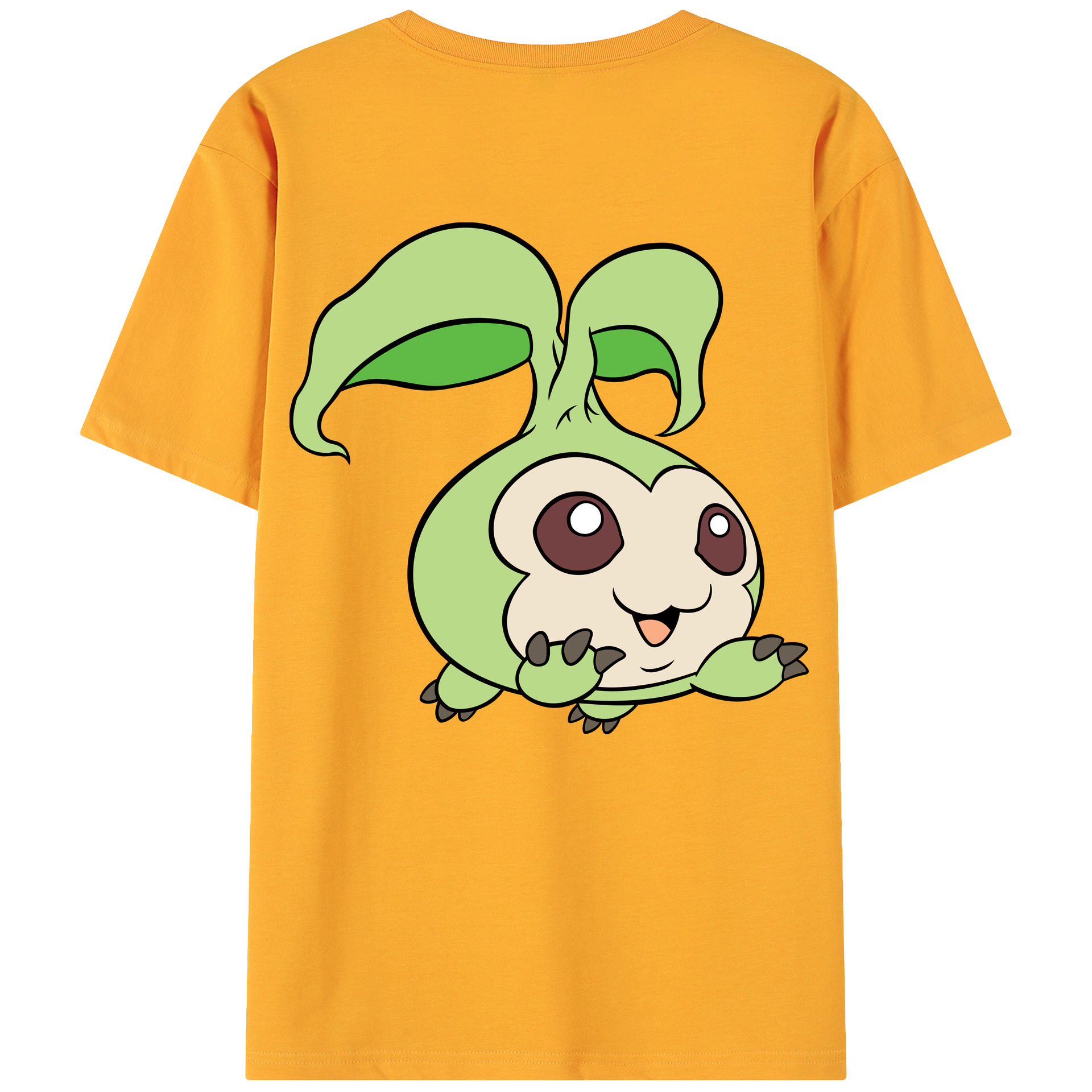 （画像用） Digimon デジタルモンスター/デジモン 綿100％ メンズ半袖Tシャツ（バックプリント） 通気性