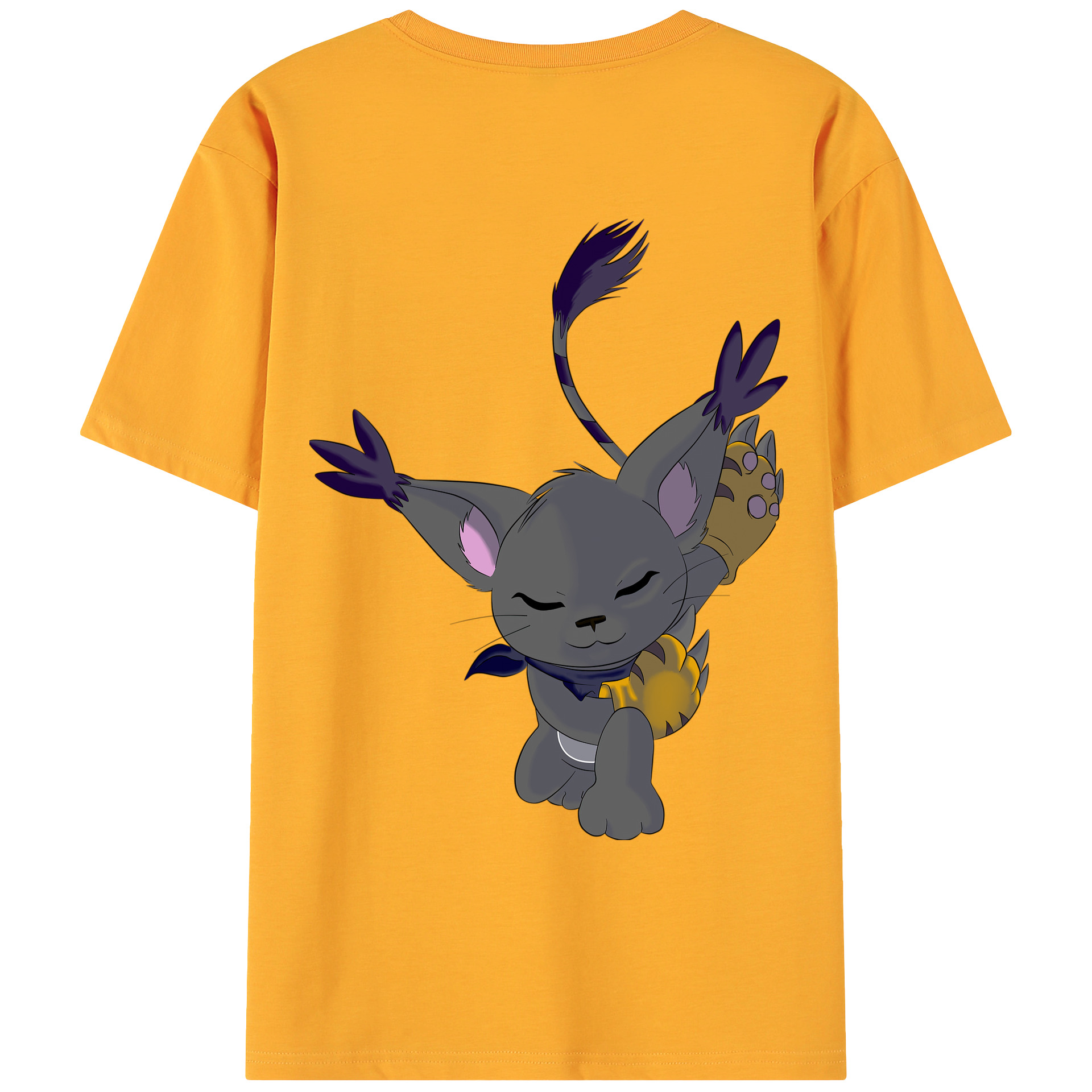 （画像用） Digimon デジタルモンスター/デジモン 綿100％ メンズ半袖Tシャツ（バックプリント） 通気性