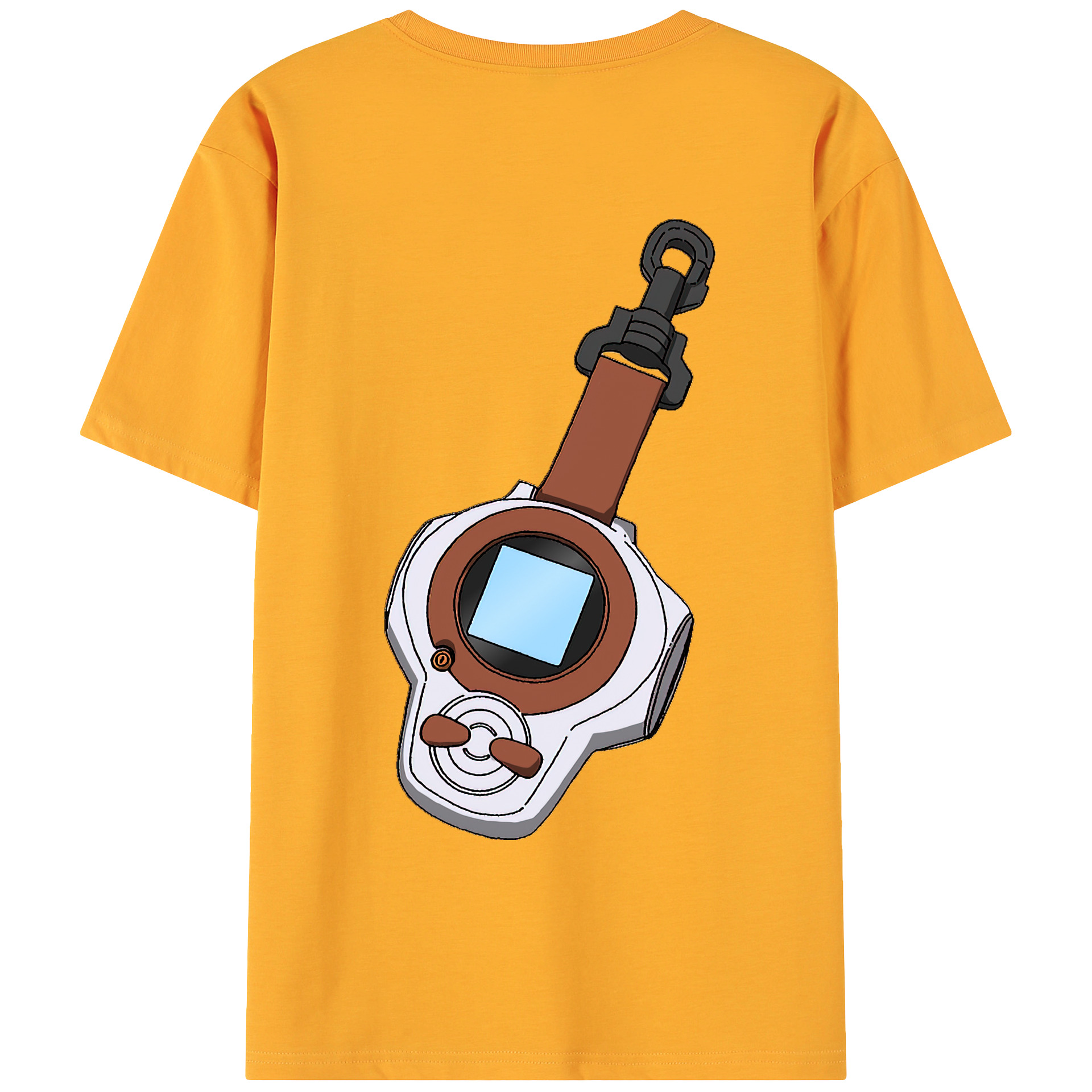 （画像用） Digimon デジタルモンスター/デジモン 綿100％ メンズ半袖Tシャツ（バックプリント） 通気性