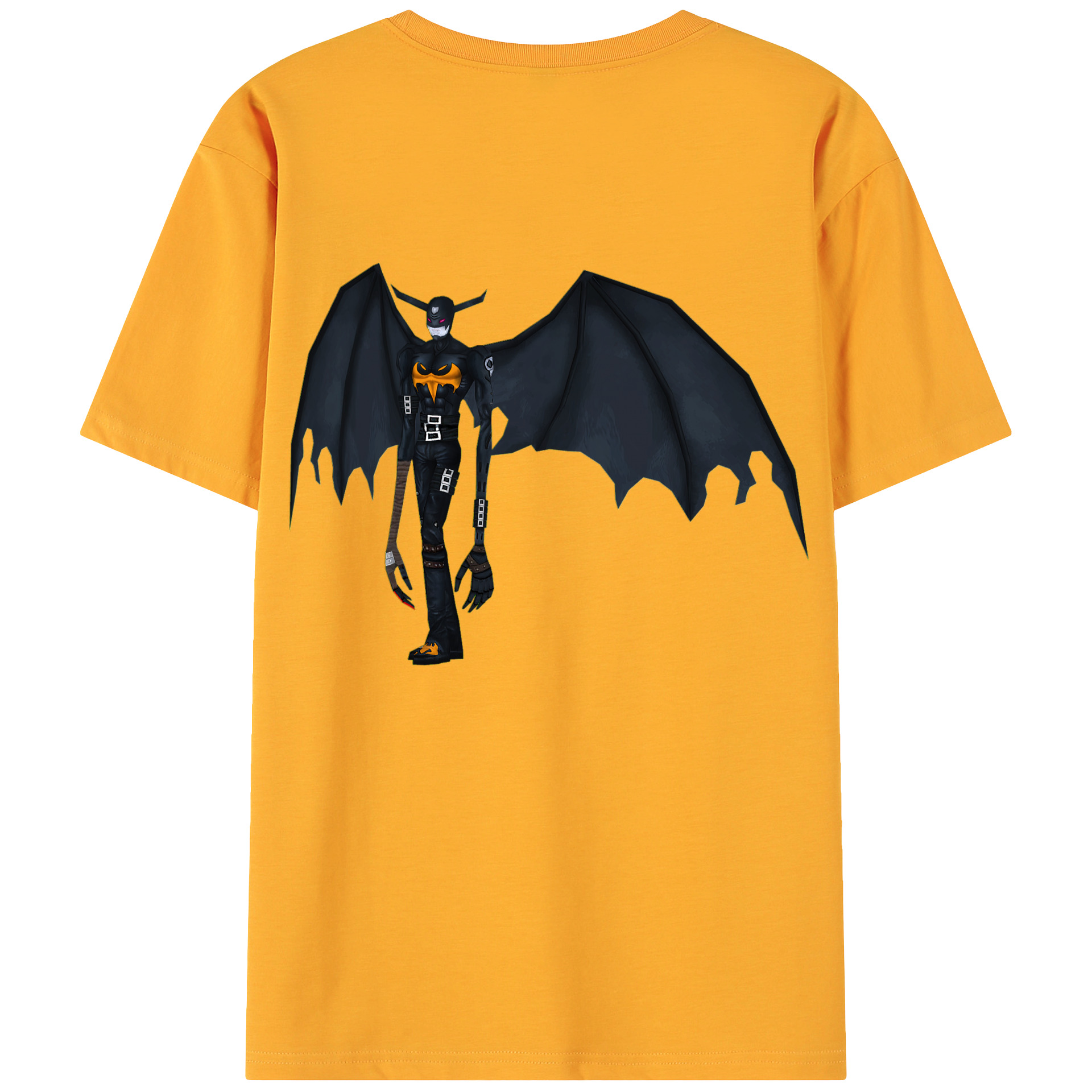 （画像用） Digimon デジタルモンスター/デジモン 綿100％ メンズ半袖Tシャツ（バックプリント） 通気性