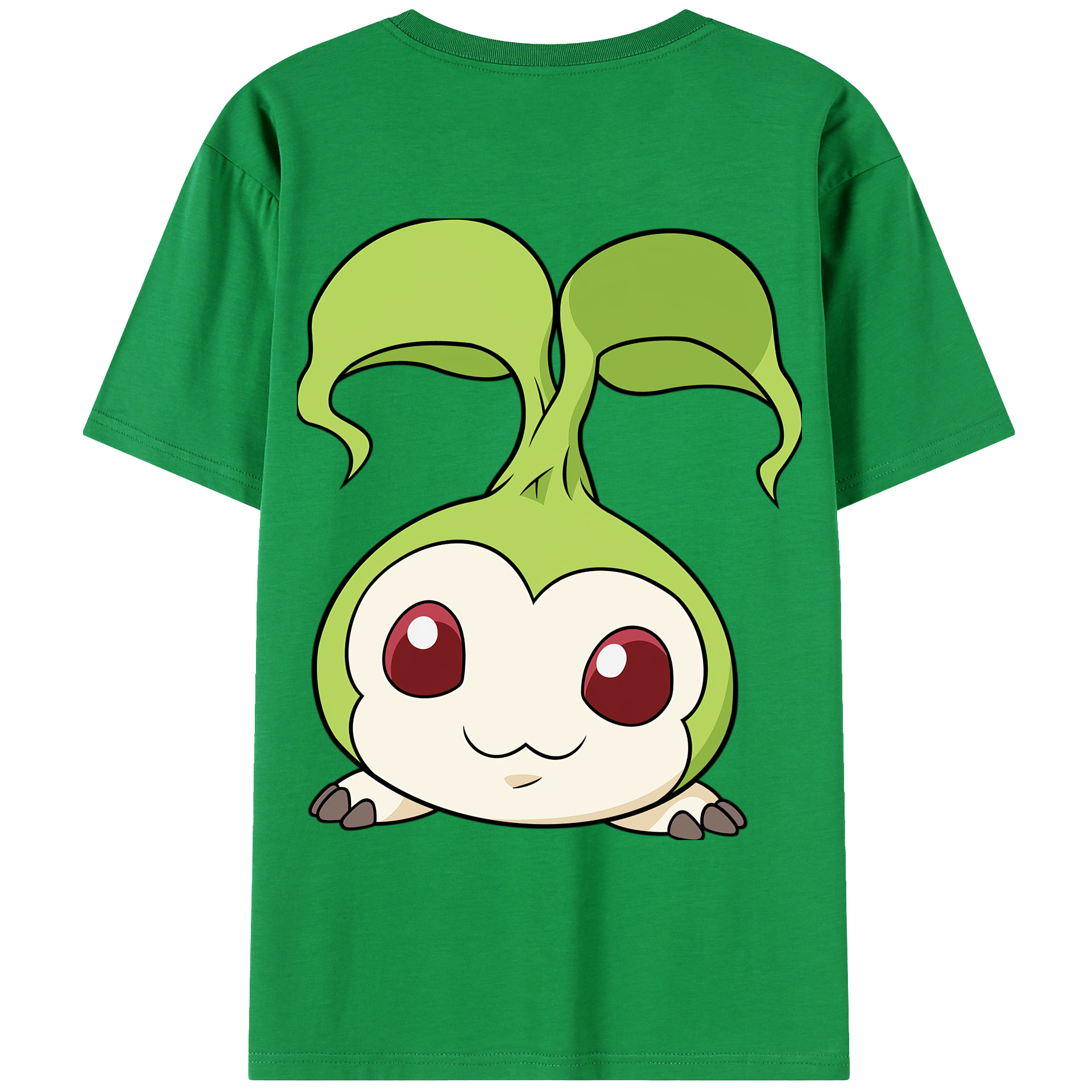 （画像用） Digimon デジタルモンスター/デジモン 綿100％ メンズ半袖Tシャツ（バックプリント） 通気性
