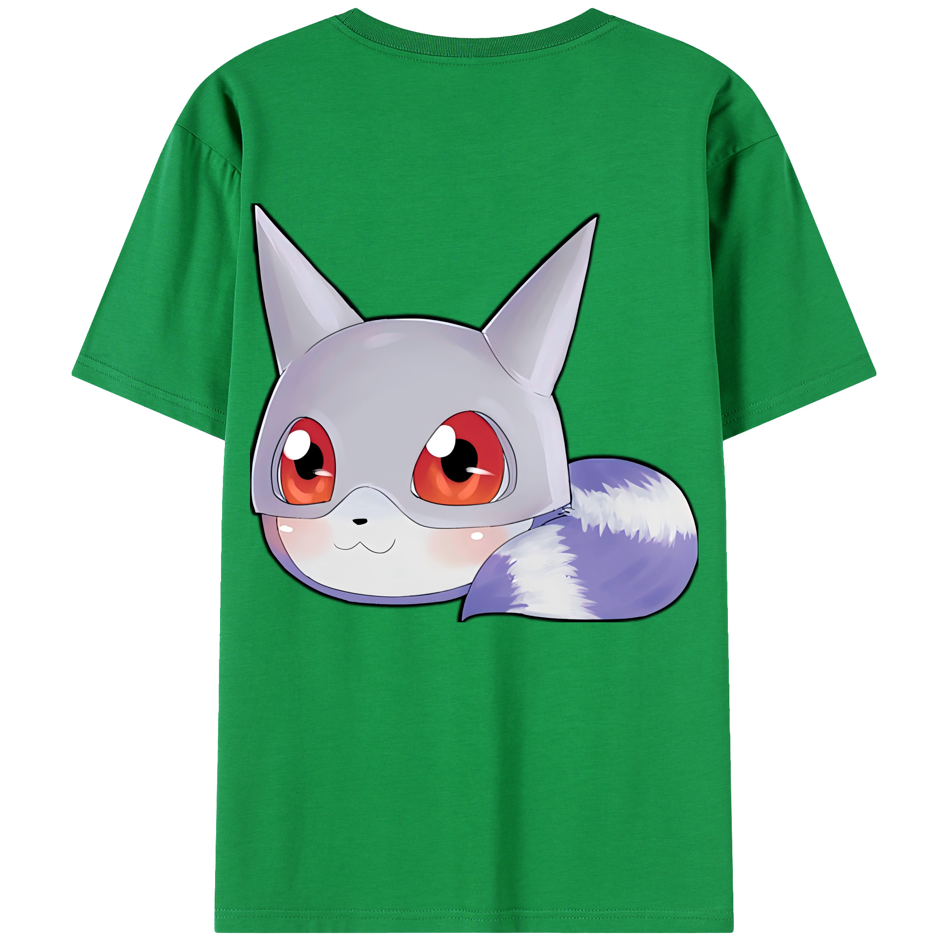（画像用） Digimon デジタルモンスター/デジモン 綿100％ メンズ半袖Tシャツ（バックプリント） 通気性