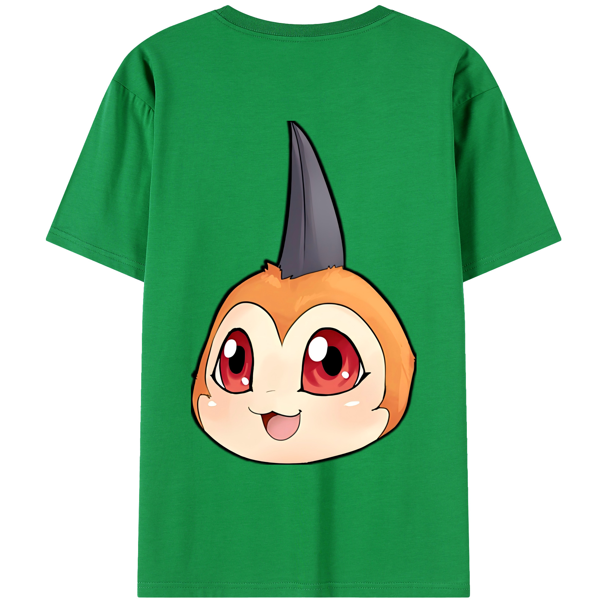 （画像用） Digimon デジタルモンスター/デジモン 綿100％ メンズ半袖Tシャツ（バックプリント） 通気性