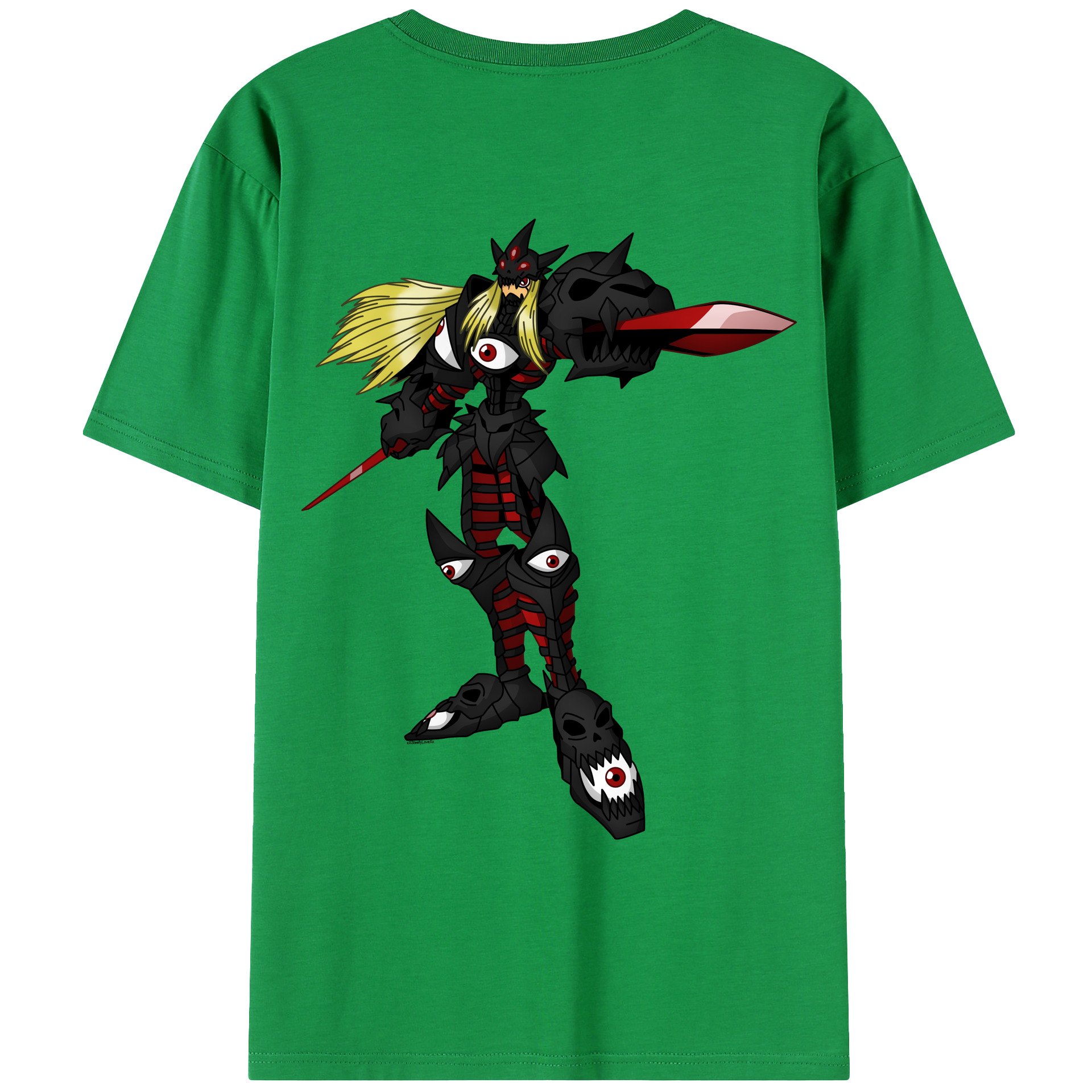 （画像用） Digimon デジタルモンスター/デジモン 綿100％ メンズ半袖Tシャツ（バックプリント） 通気性