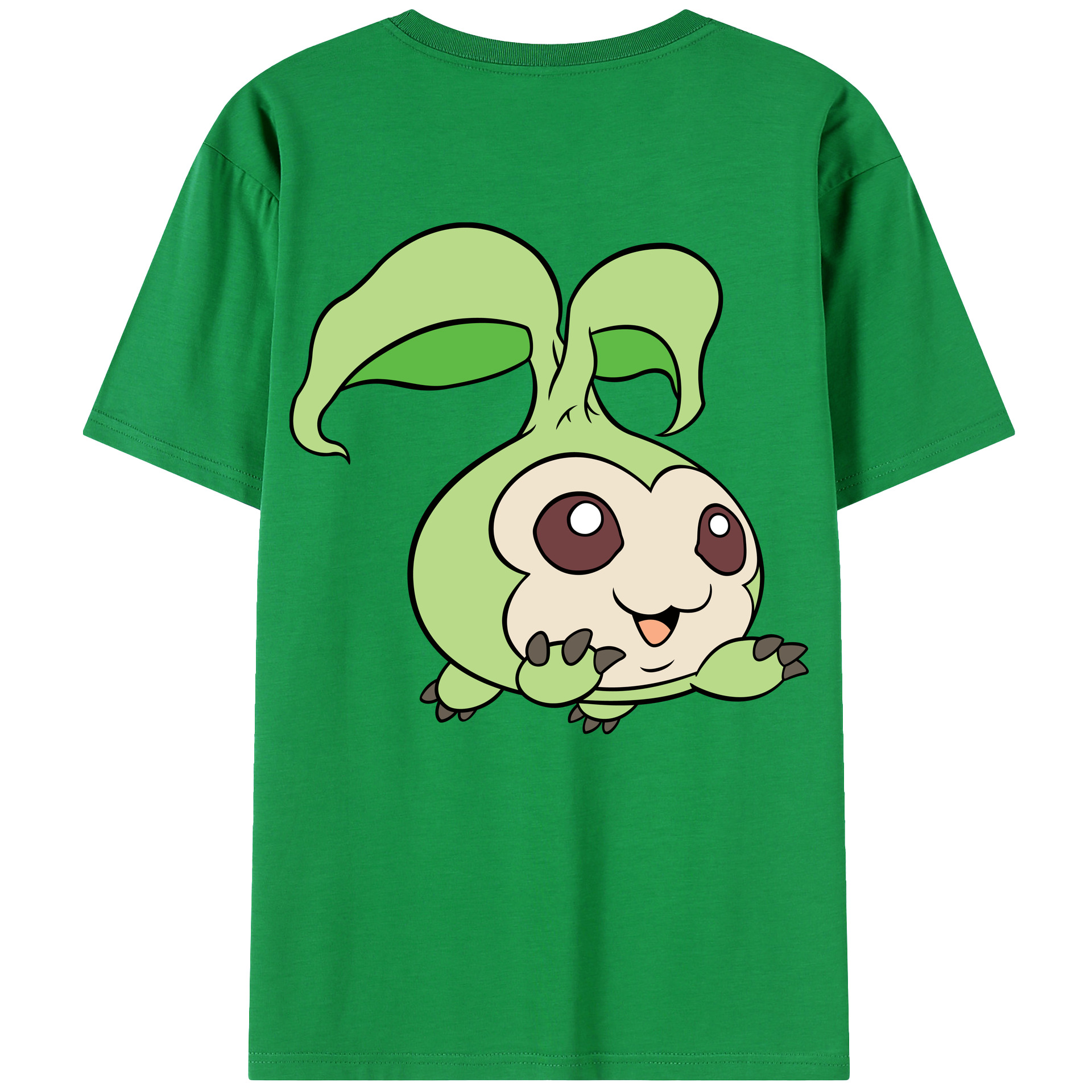 （画像用） Digimon デジタルモンスター/デジモン 綿100％ メンズ半袖Tシャツ（バックプリント） 通気性