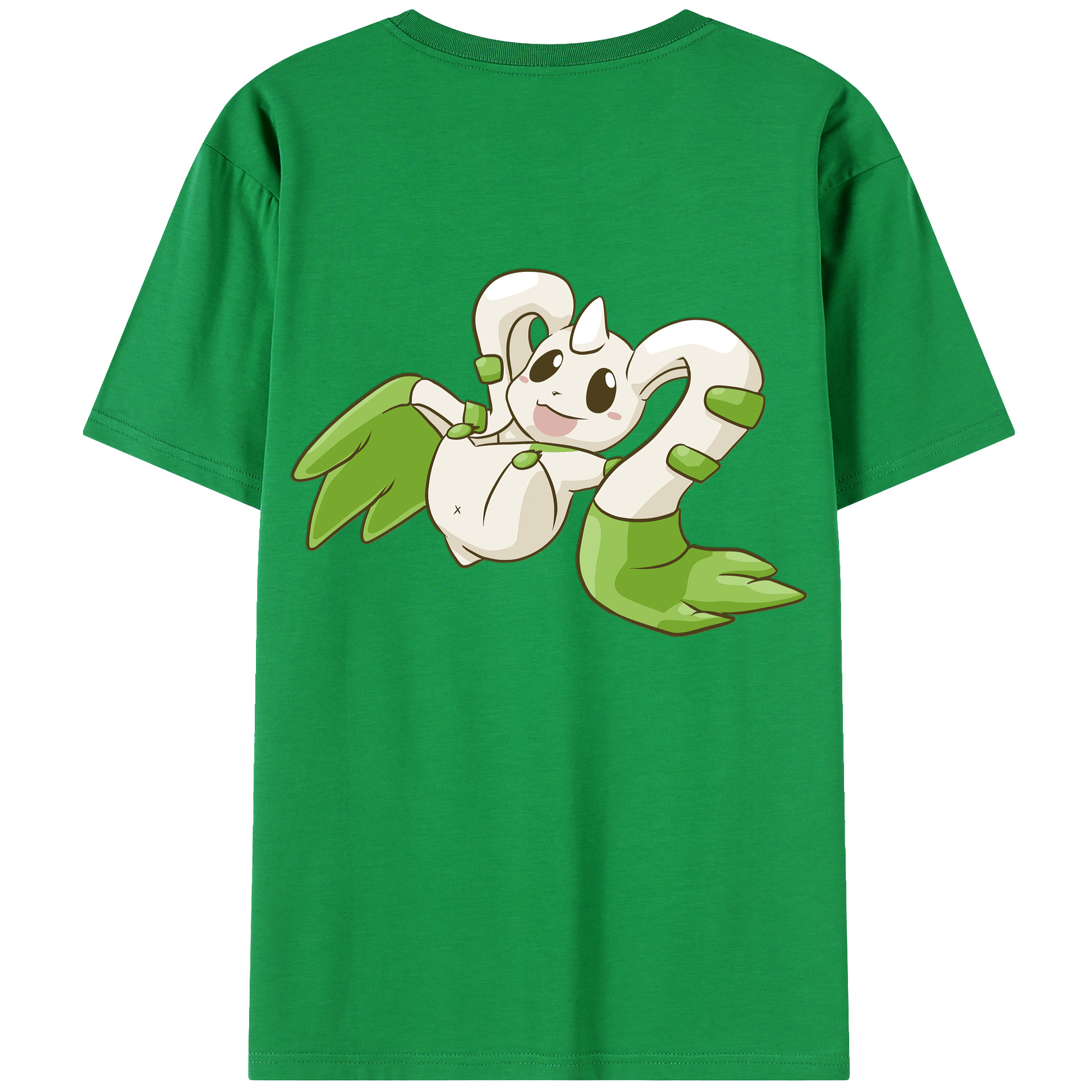 （画像用） Digimon デジタルモンスター/デジモン 綿100％ メンズ半袖Tシャツ（バックプリント） 通気性