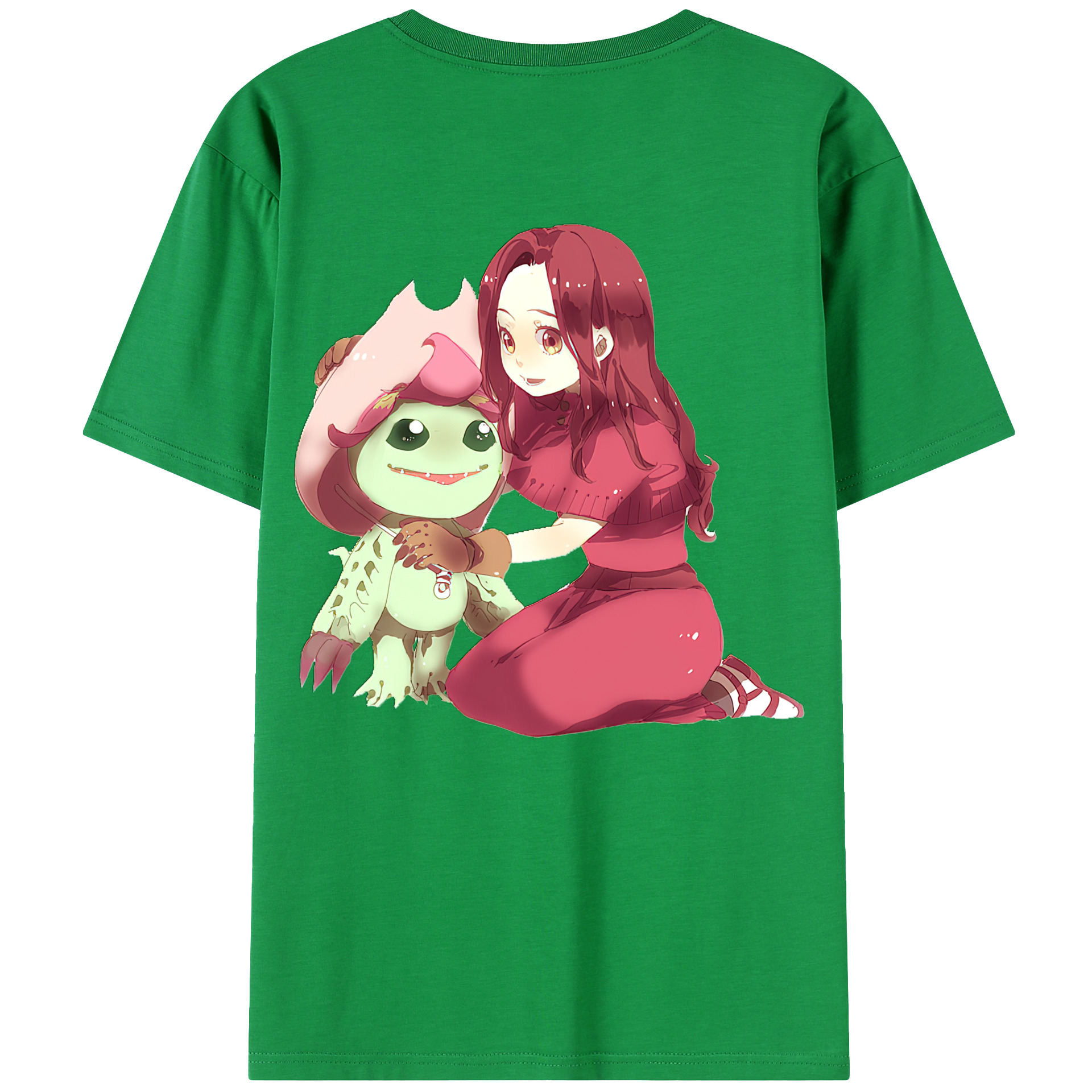 （画像用） Digimon デジタルモンスター/デジモン 綿100％ メンズ半袖Tシャツ（バックプリント） 通気性