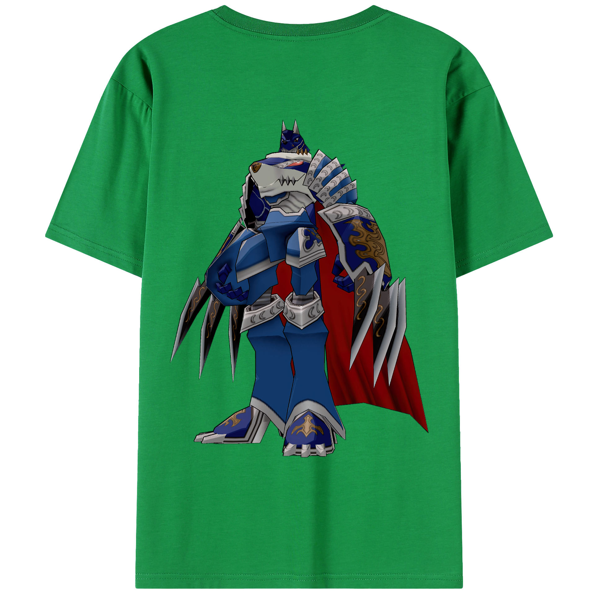 （画像用） Digimon デジタルモンスター/デジモン 綿100％ メンズ半袖Tシャツ（バックプリント） 通気性