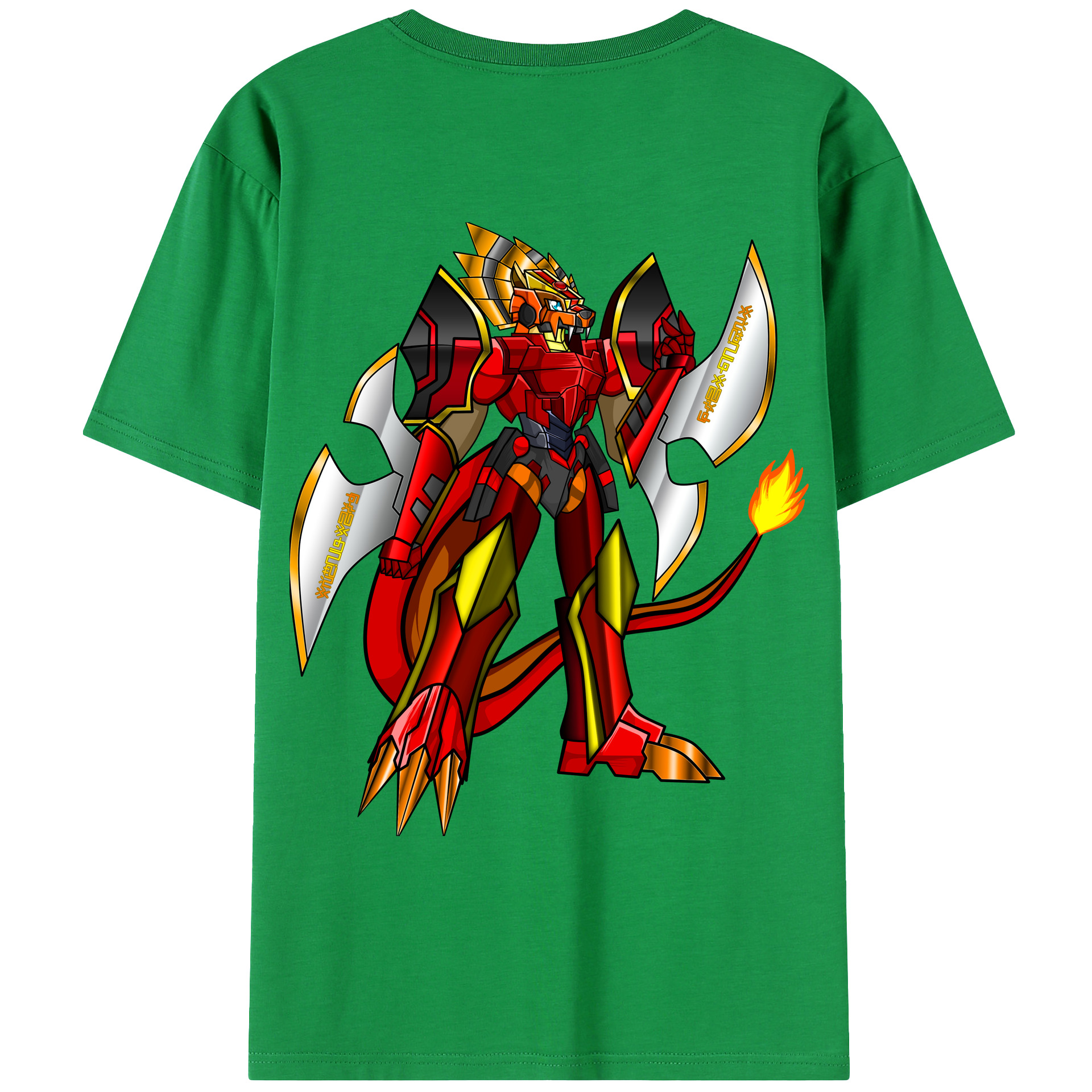 （画像用） Digimon デジタルモンスター/デジモン 綿100％ メンズ半袖Tシャツ（バックプリント） 通気性