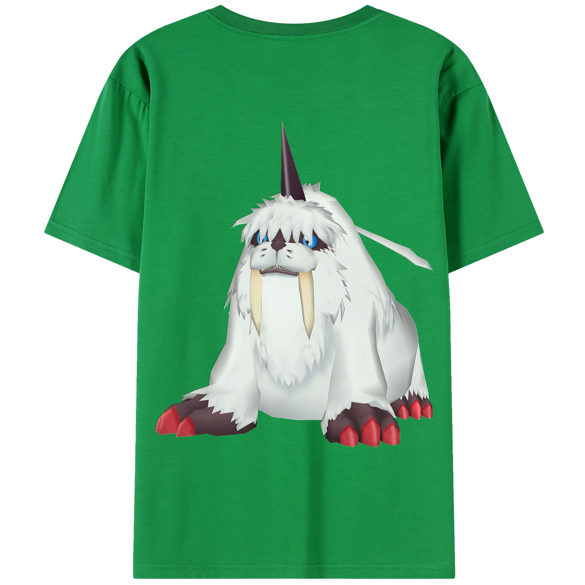 （画像用） Digimon デジタルモンスター/デジモン 綿100％ メンズ半袖Tシャツ（バックプリント） 通気性
