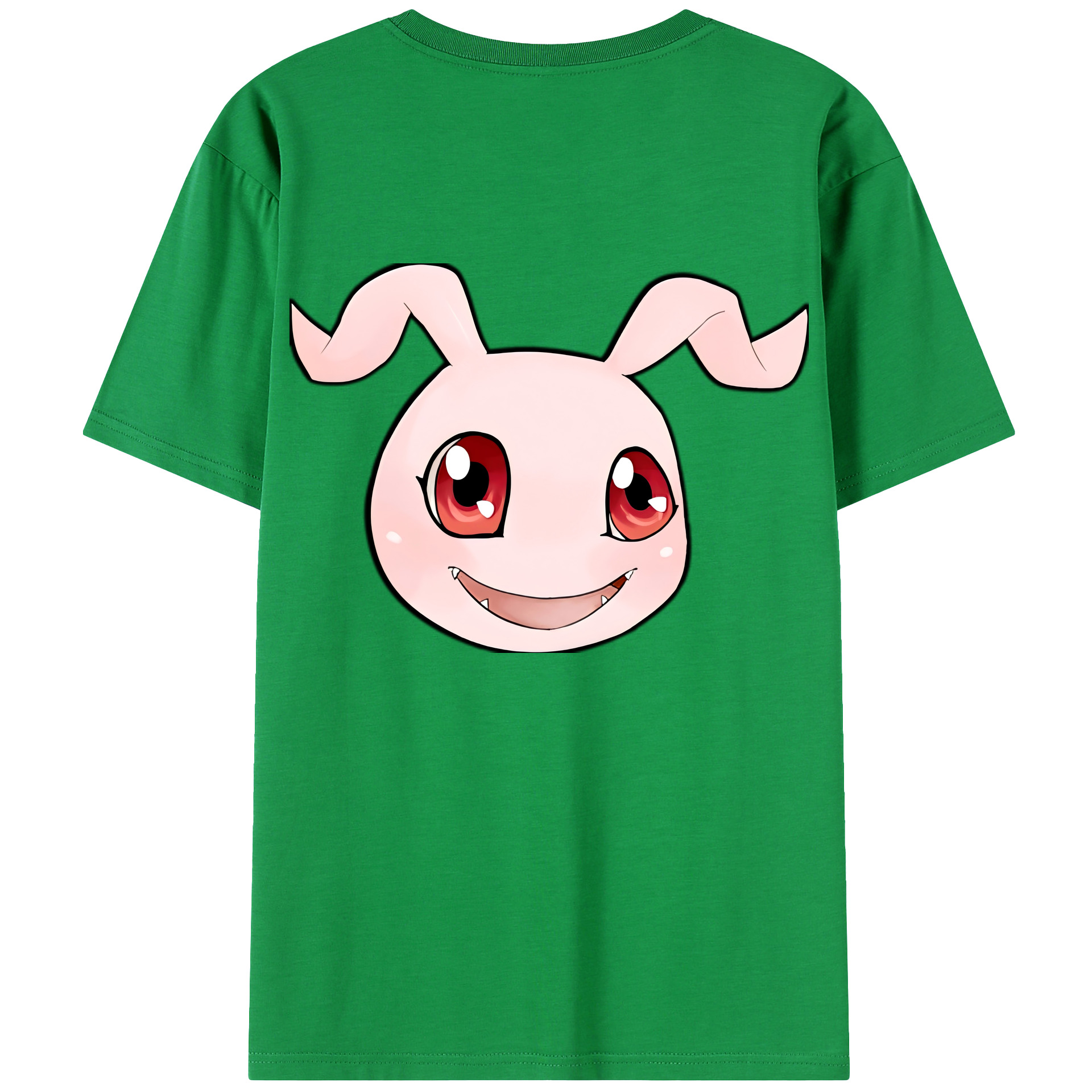 （画像用） Digimon デジタルモンスター/デジモン 綿100％ メンズ半袖Tシャツ（バックプリント） 通気性