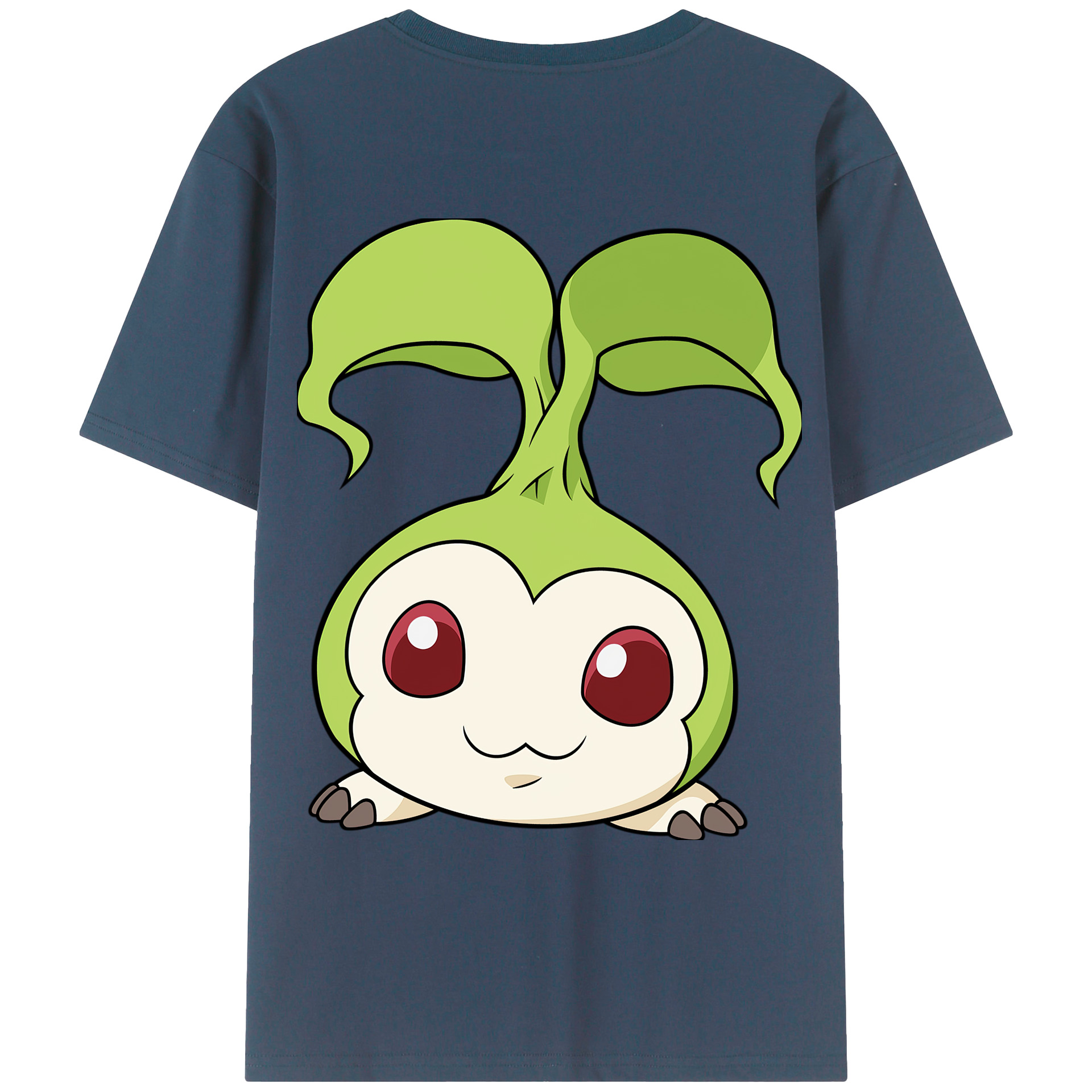 （画像用） Digimon デジタルモンスター/デジモン 綿100％ メンズ半袖Tシャツ（バックプリント） 通気性