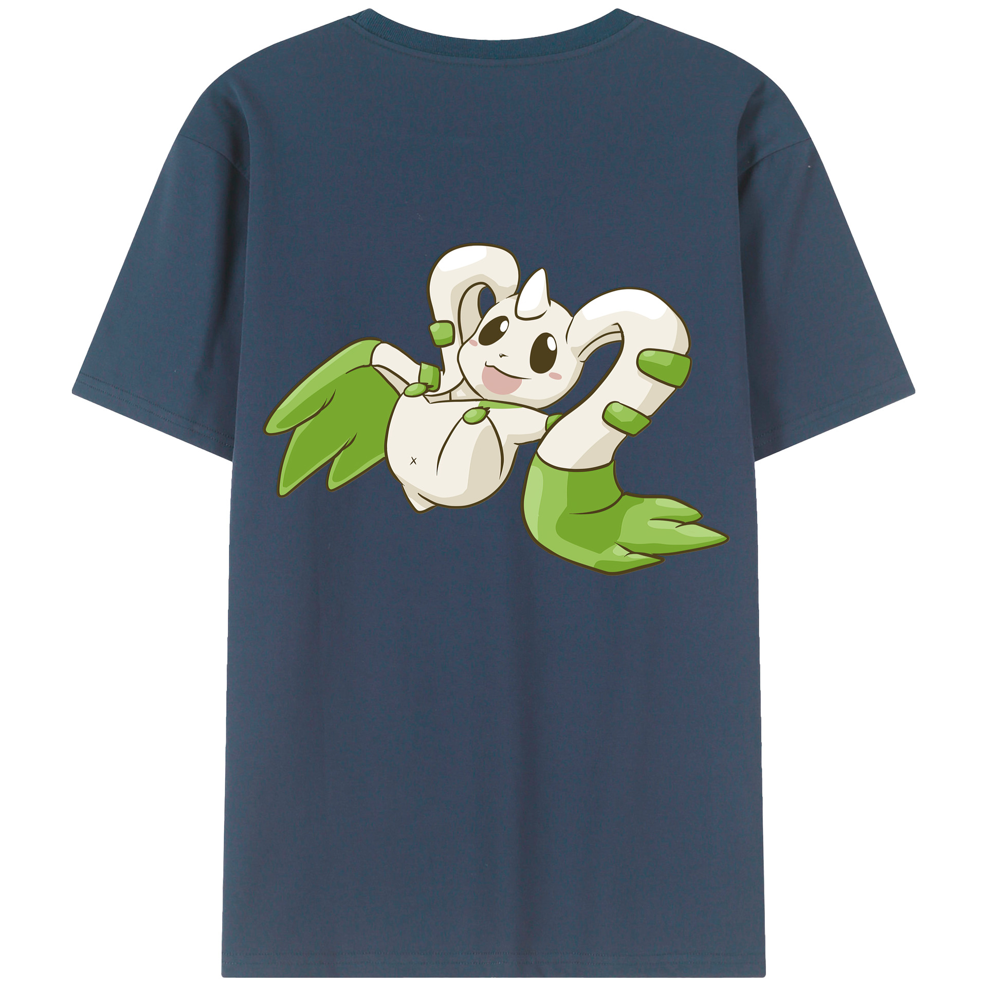 （画像用） Digimon デジタルモンスター/デジモン 綿100％ メンズ半袖Tシャツ（バックプリント） 通気性
