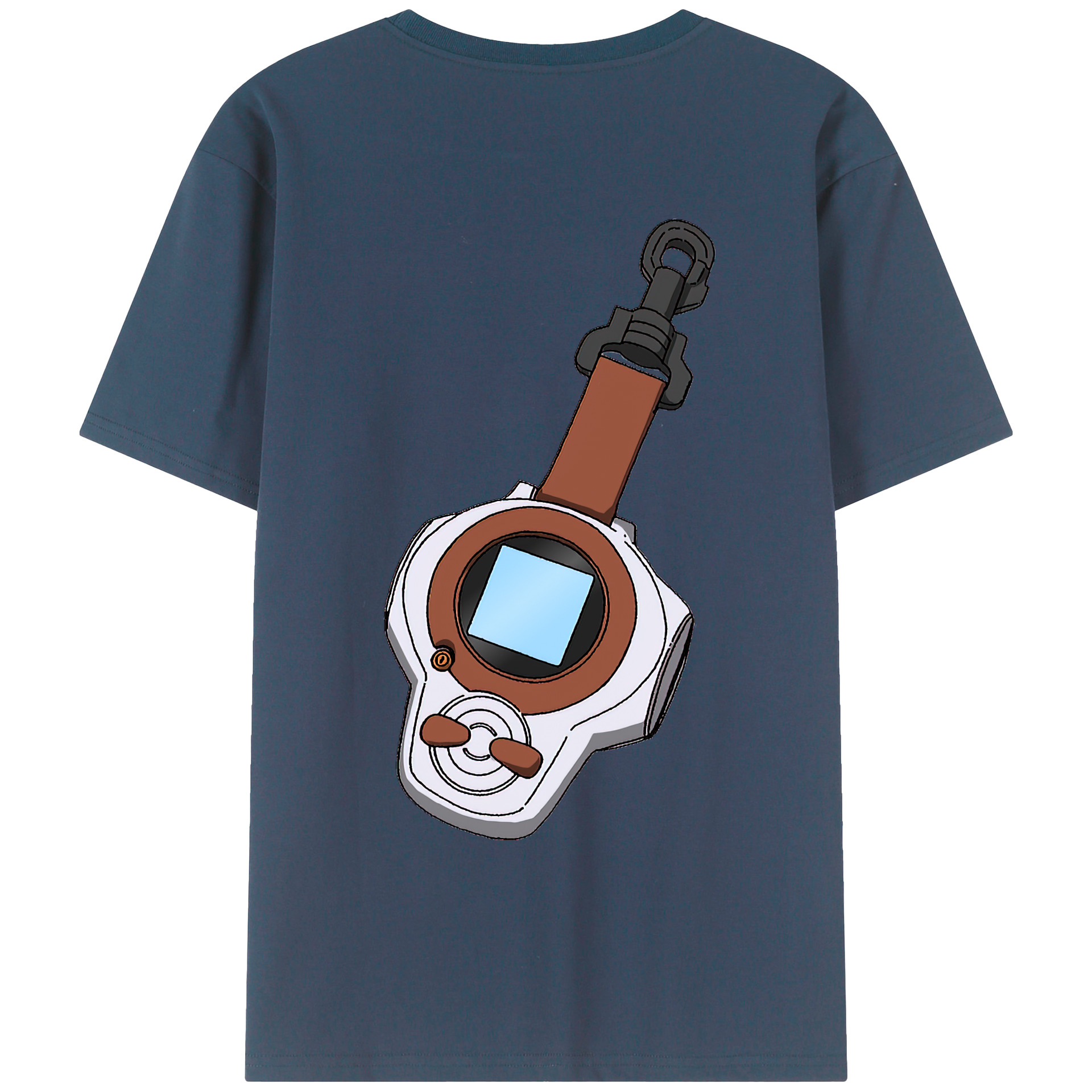 （画像用） Digimon デジタルモンスター/デジモン 綿100％ メンズ半袖Tシャツ（バックプリント） 通気性